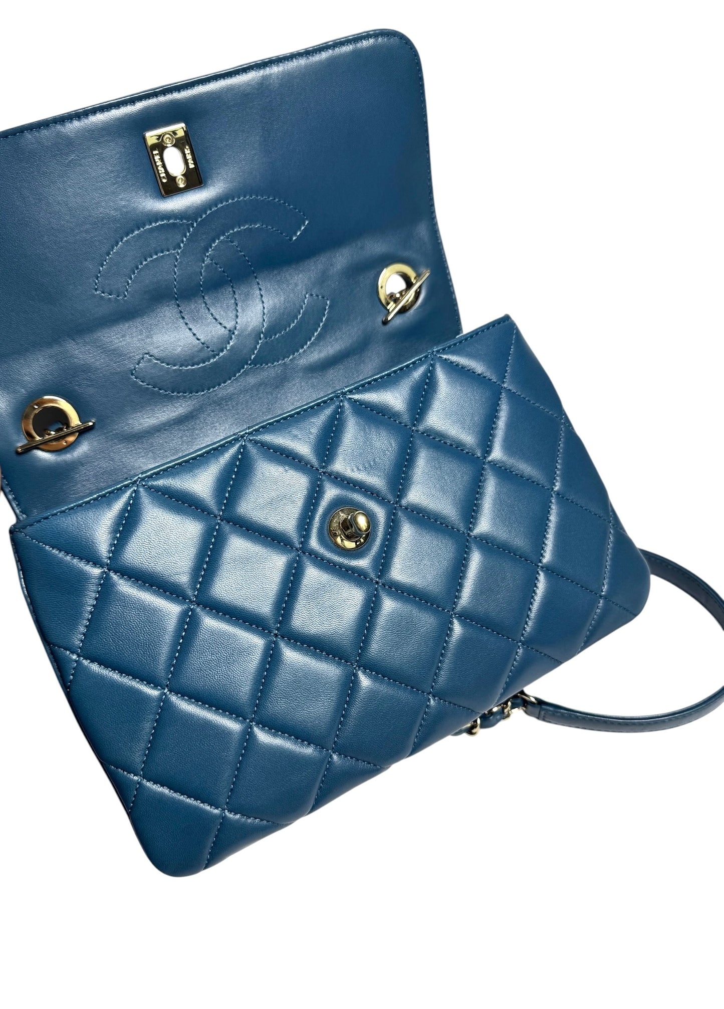Chanel Trendy Blue Lambskin Bag