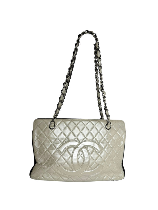 Chanel Iridescent Tote With Black SHW