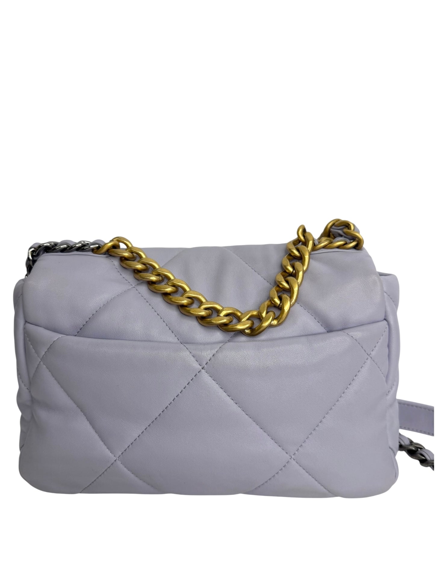 Chanel Lavender Lambskin Medium 19 Flap T8806