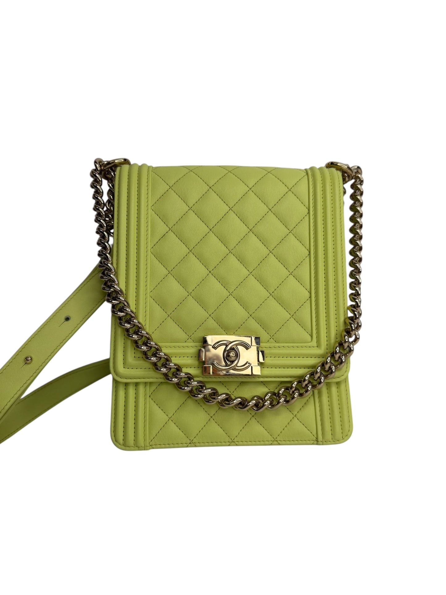 Chanel Kiwi North South Boy Bag T8811