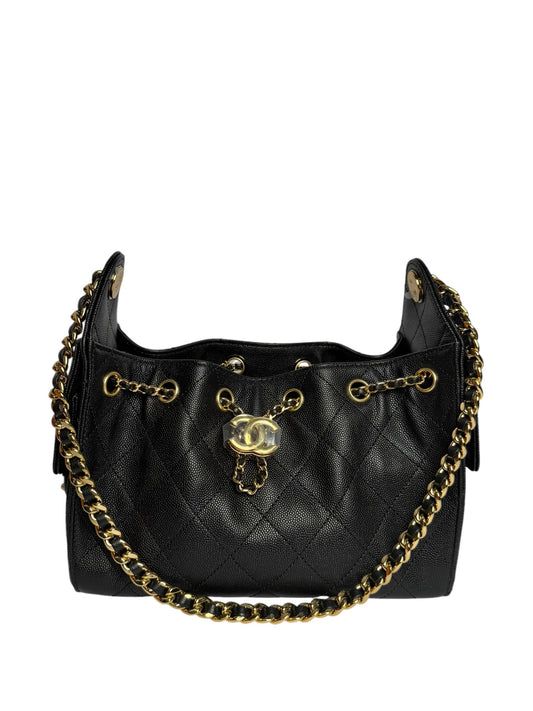 Chanel Black Caviar Mini 25