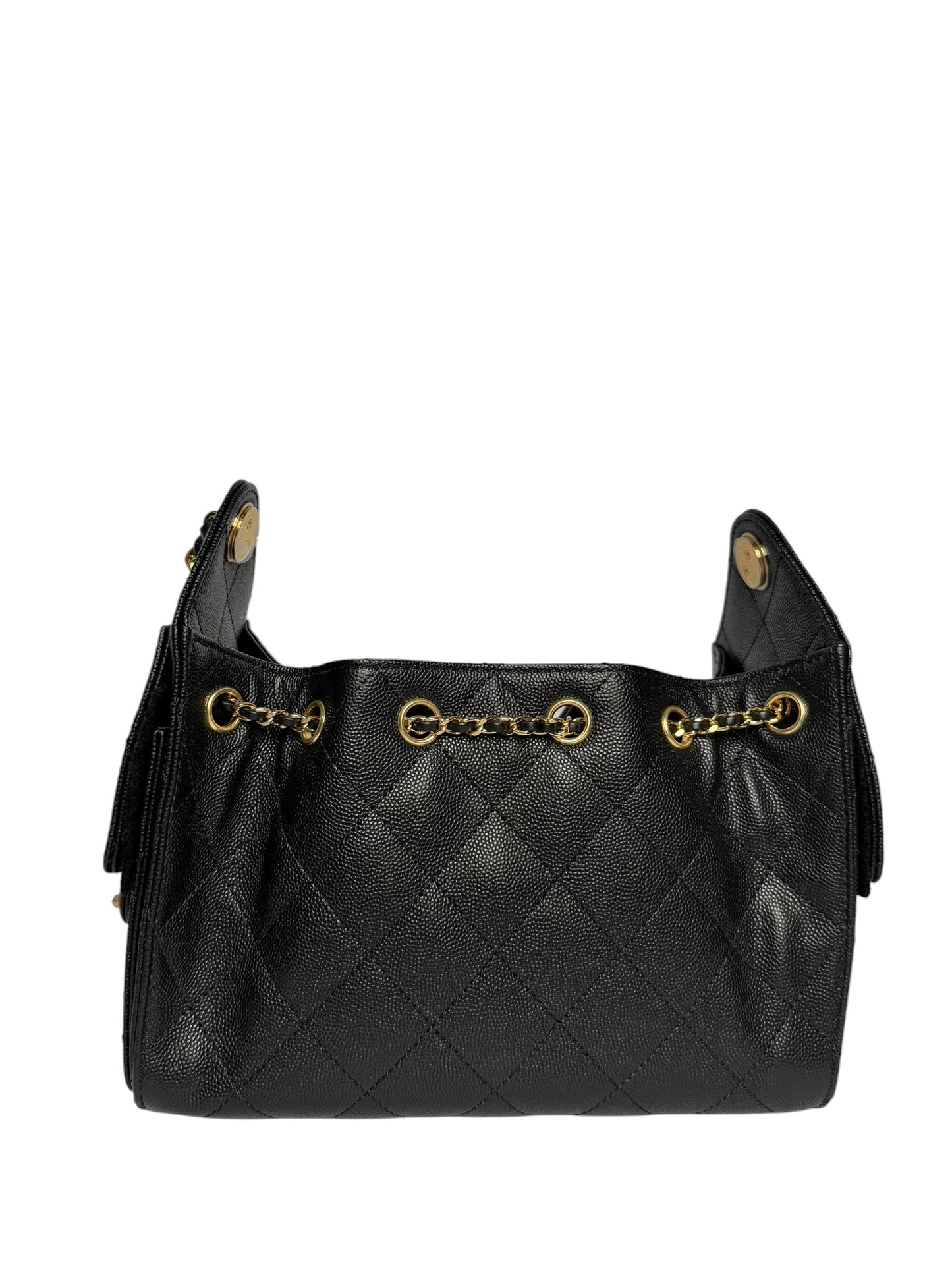 Chanel Black Caviar Mini 25