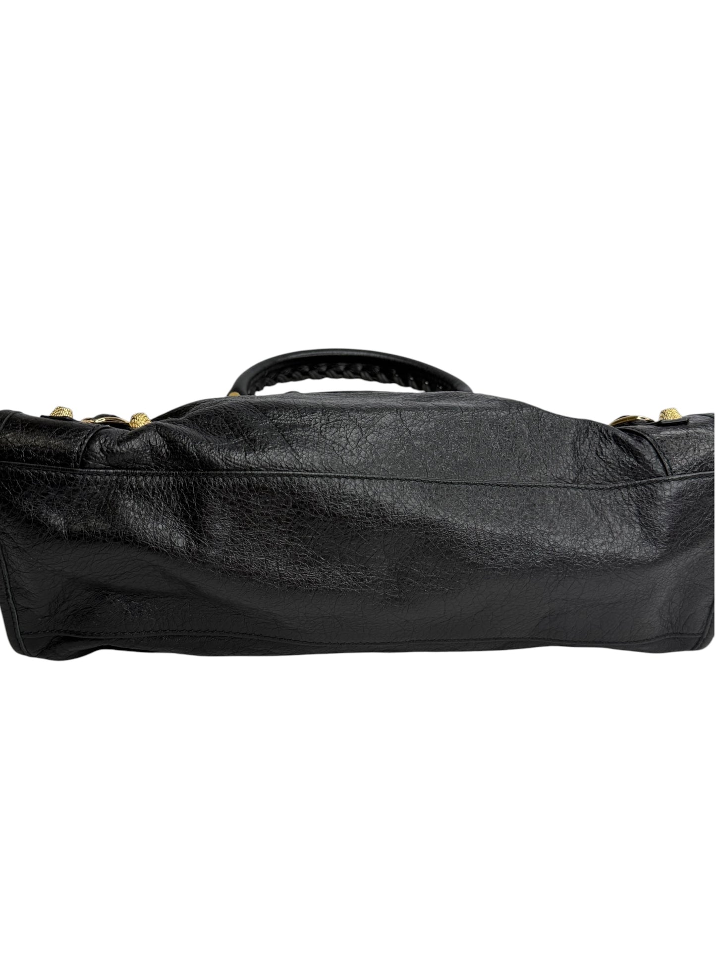 Balenciaga Black Medium City Bag GHW T8822
