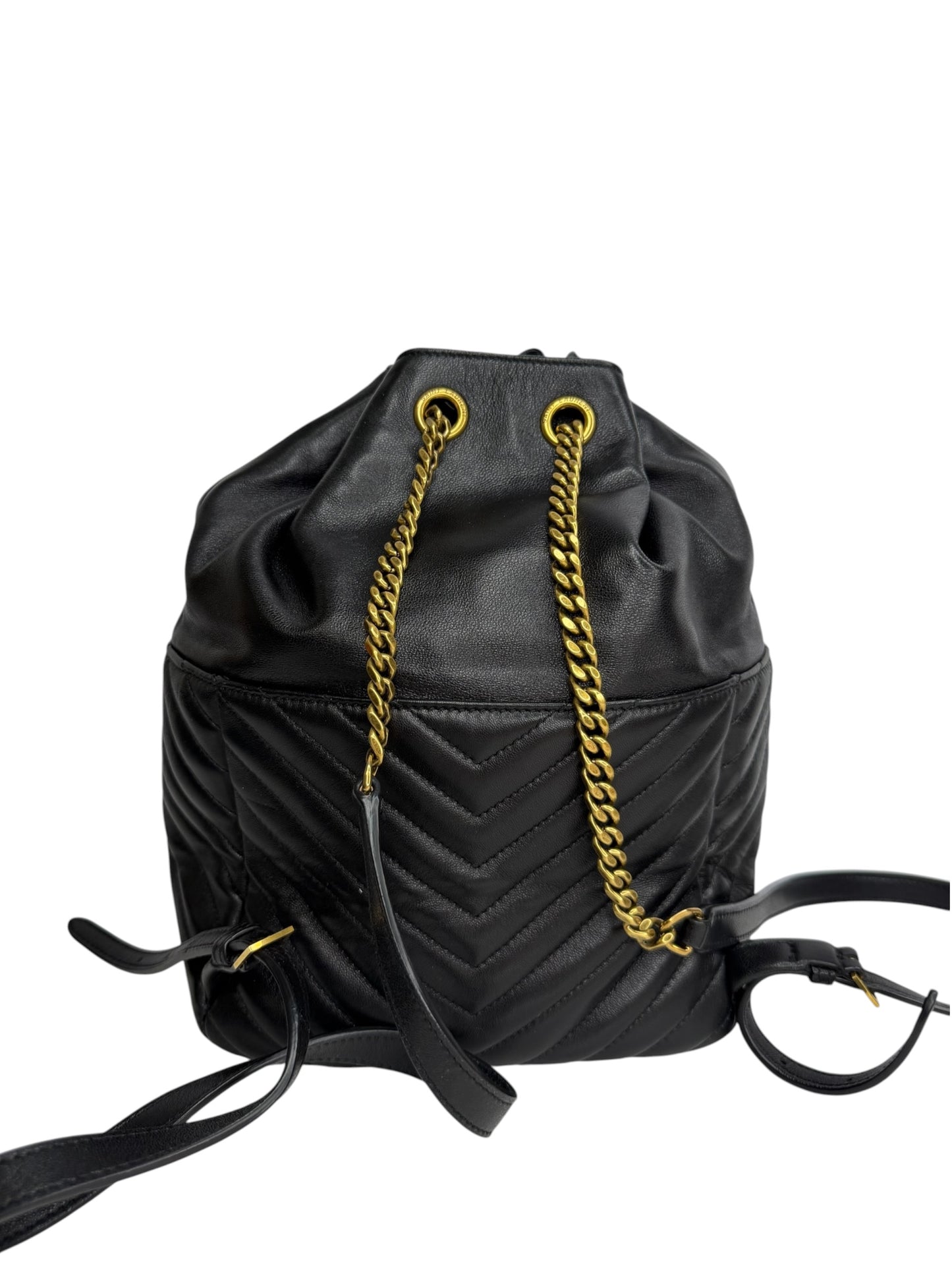 Saint Laurent Joe Quilted Black Backpack T8813