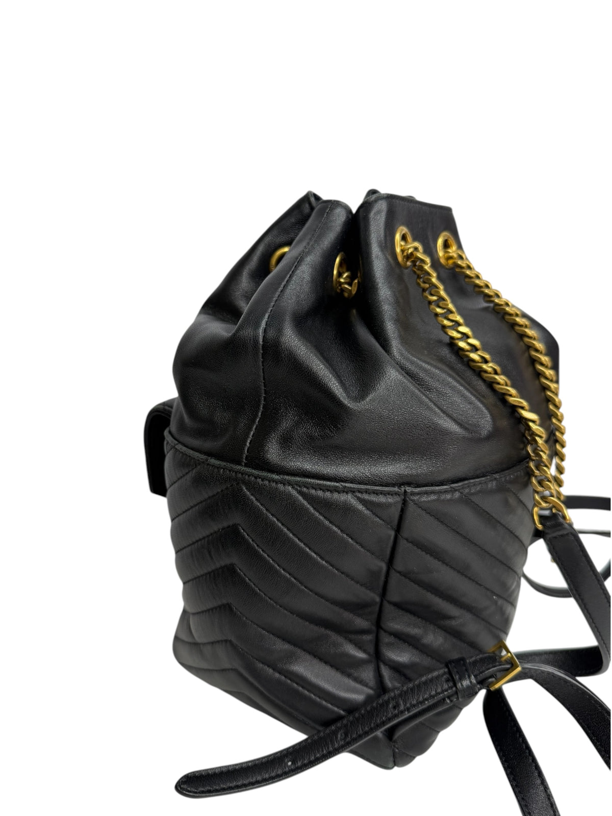 Saint Laurent Joe Quilted Black Backpack T8813
