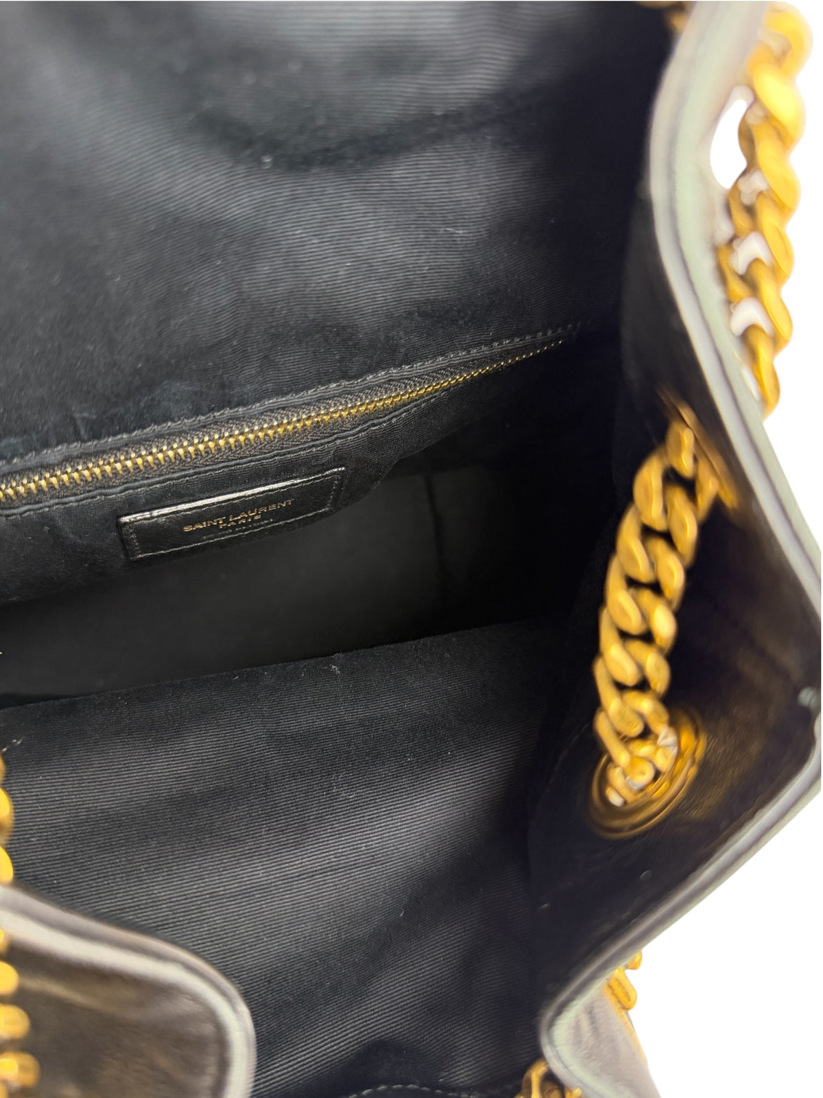 Saint Laurent Joe Quilted Black Backpack T8813