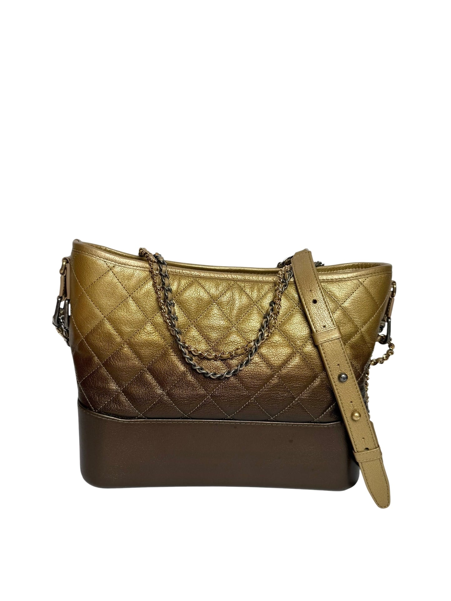 Chanel Metallic Ombre Goatskin Gabrielle Hobo Medium