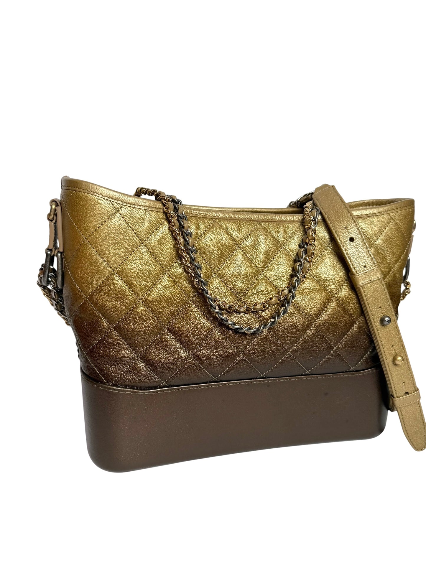 Chanel Metallic Ombre Goatskin Gabrielle Hobo Medium