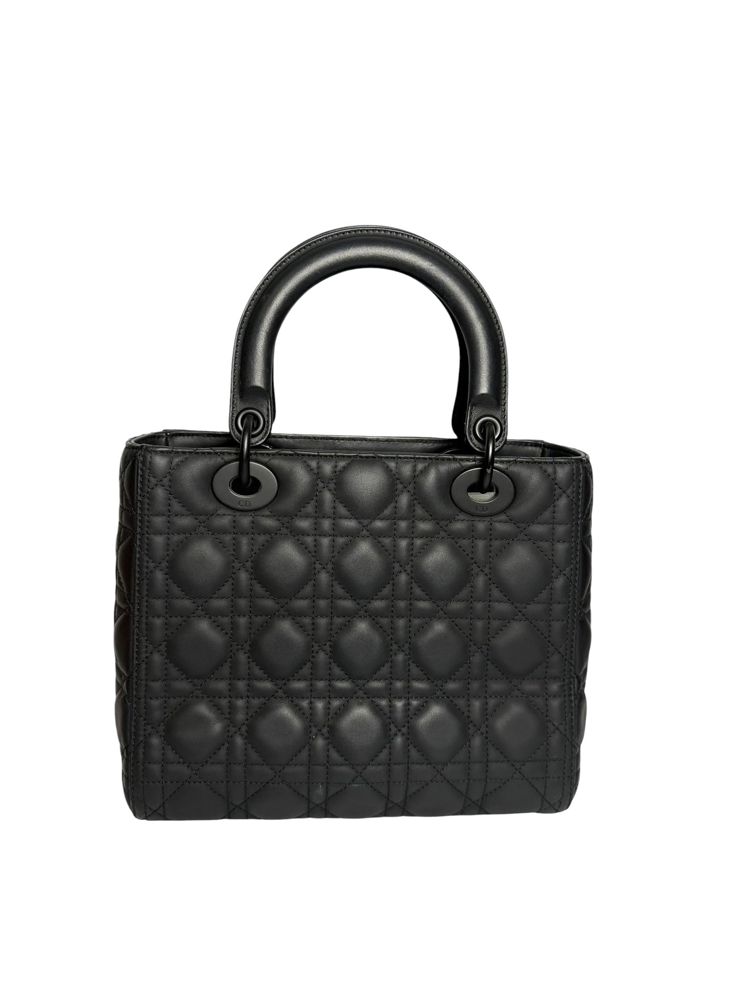 Dior Lady Dior Ultra Matte Black Calf Medium