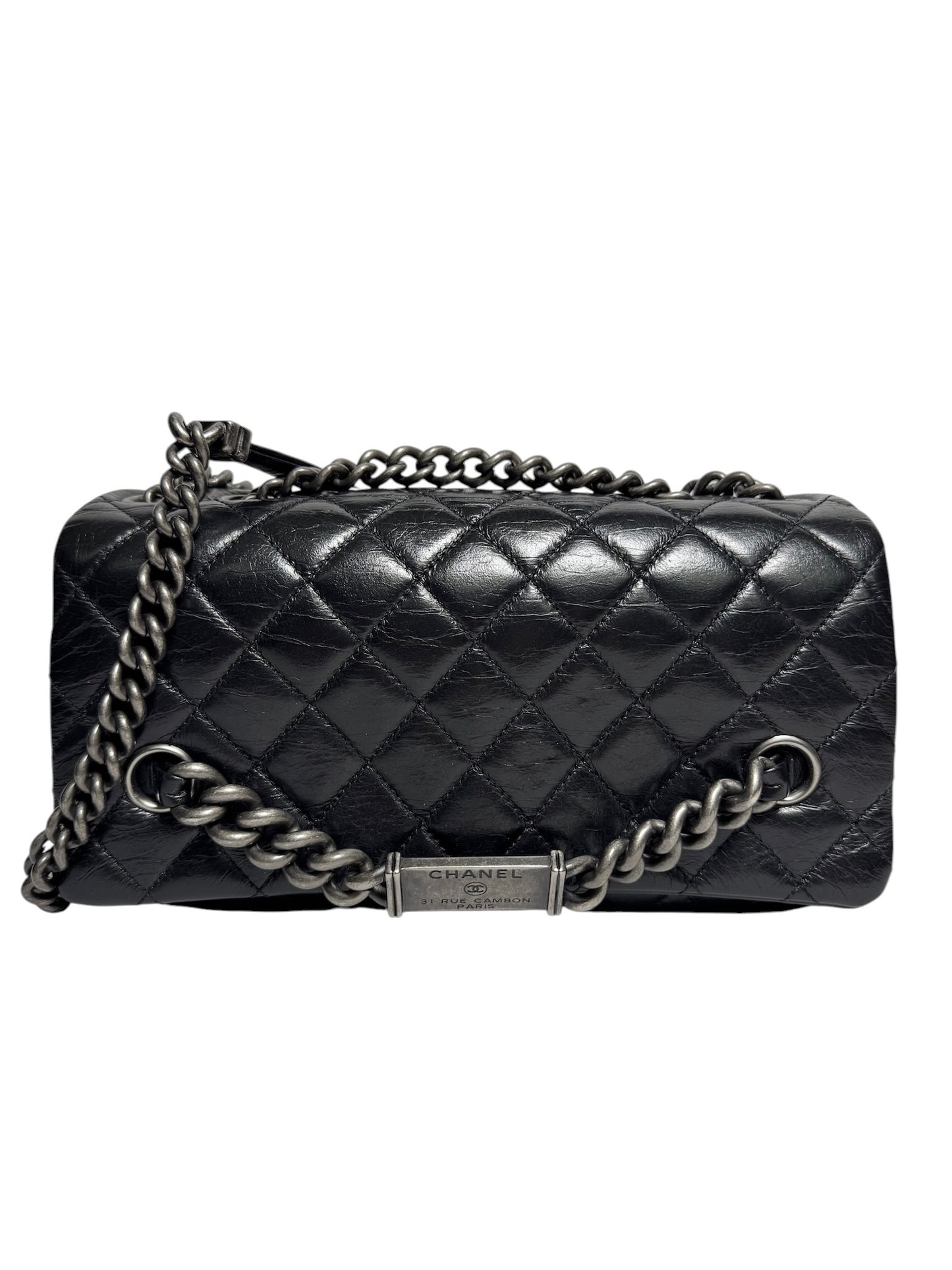 Chanel Black Quilted Leather Crossbody