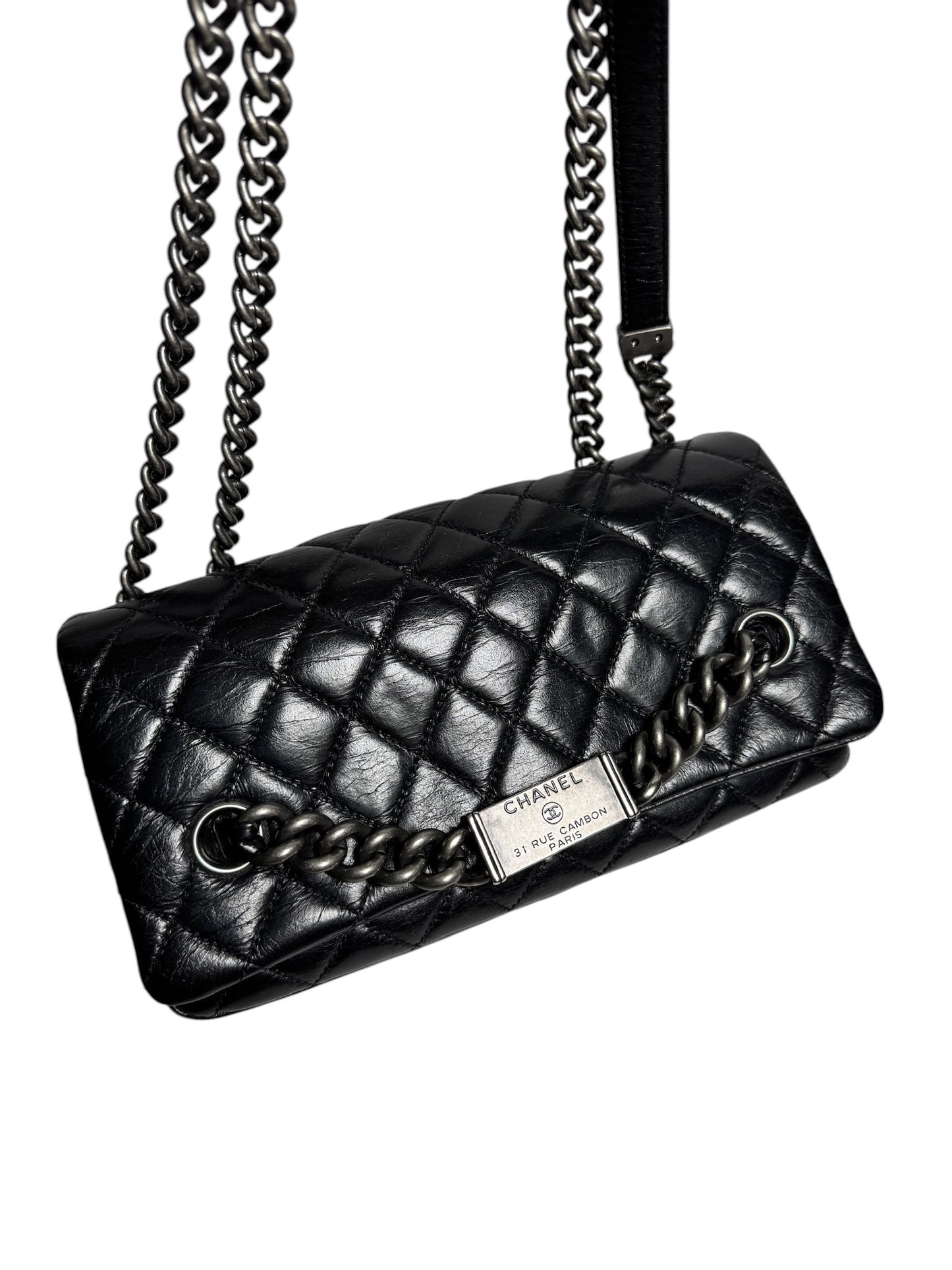 Chanel Black Quilted Leather Crossbody