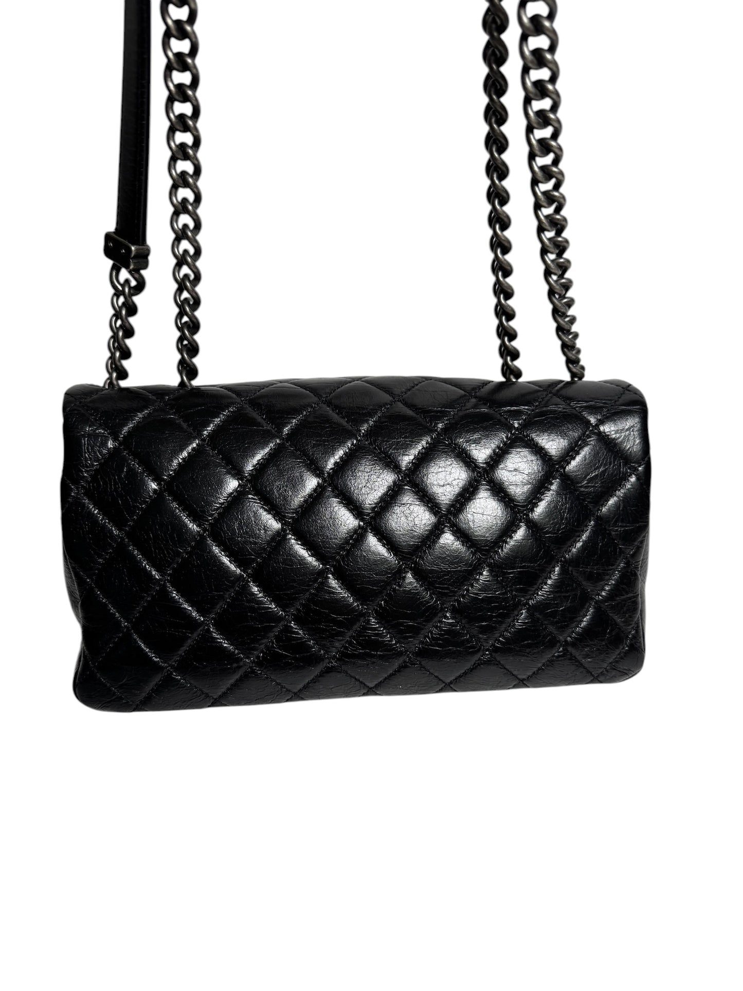 Chanel Black Quilted Leather Crossbody