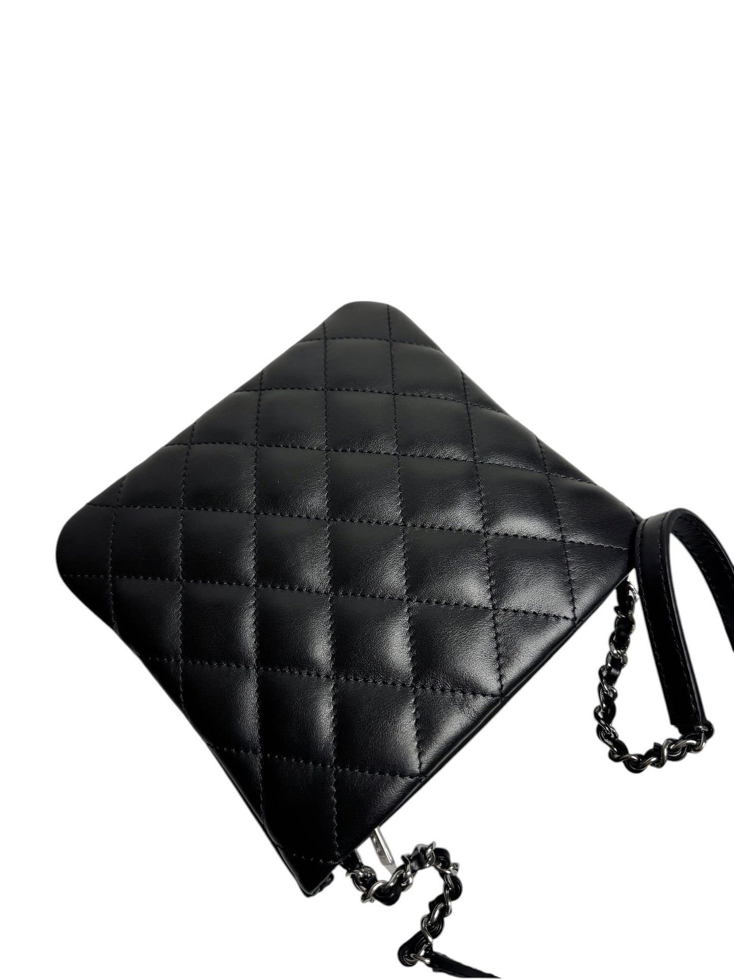 Chanel Quilted Black Uniform Crossbody Bag
