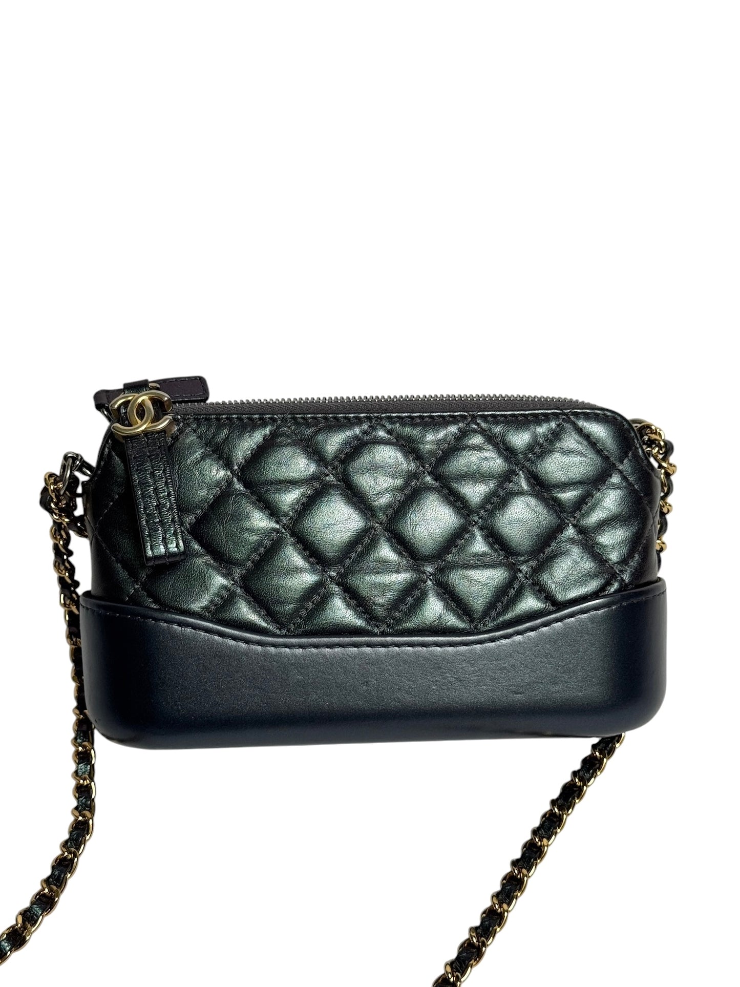 Chanel Gabrielle Double Zip Clutch With Chain