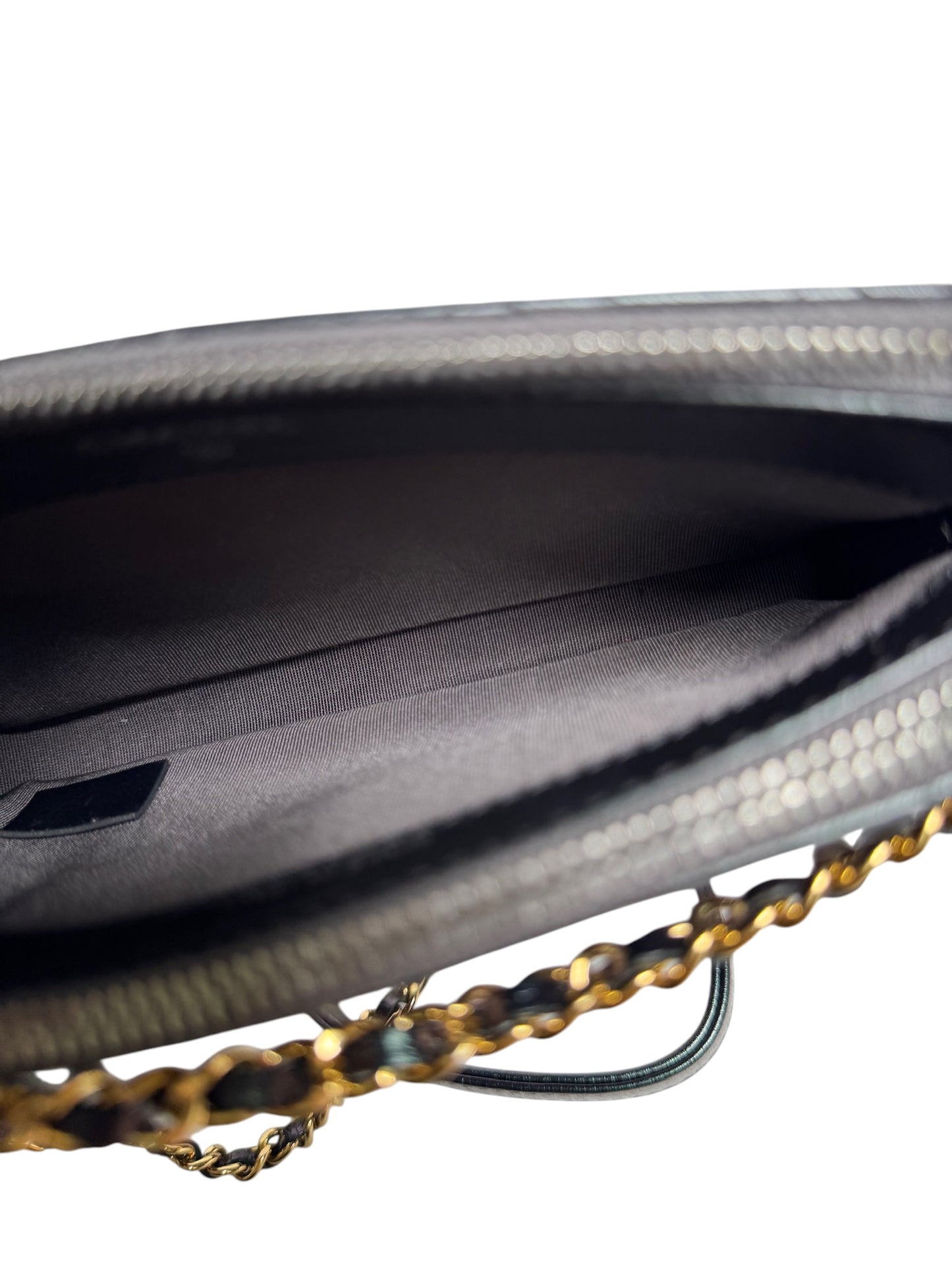 Chanel Gabrielle Double Zip Clutch With Chain