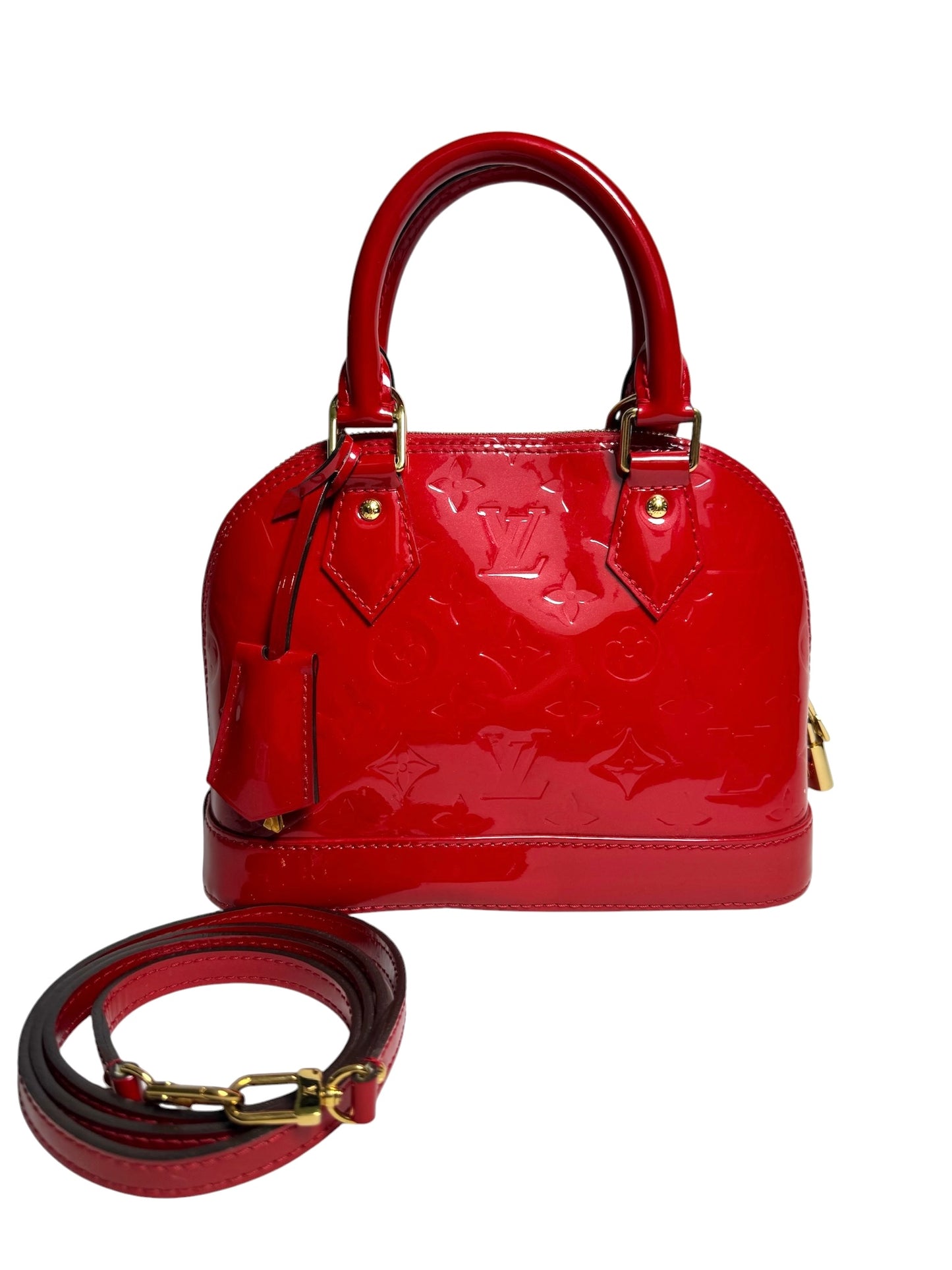 Louis Vuitton Red Vernis Alma BB