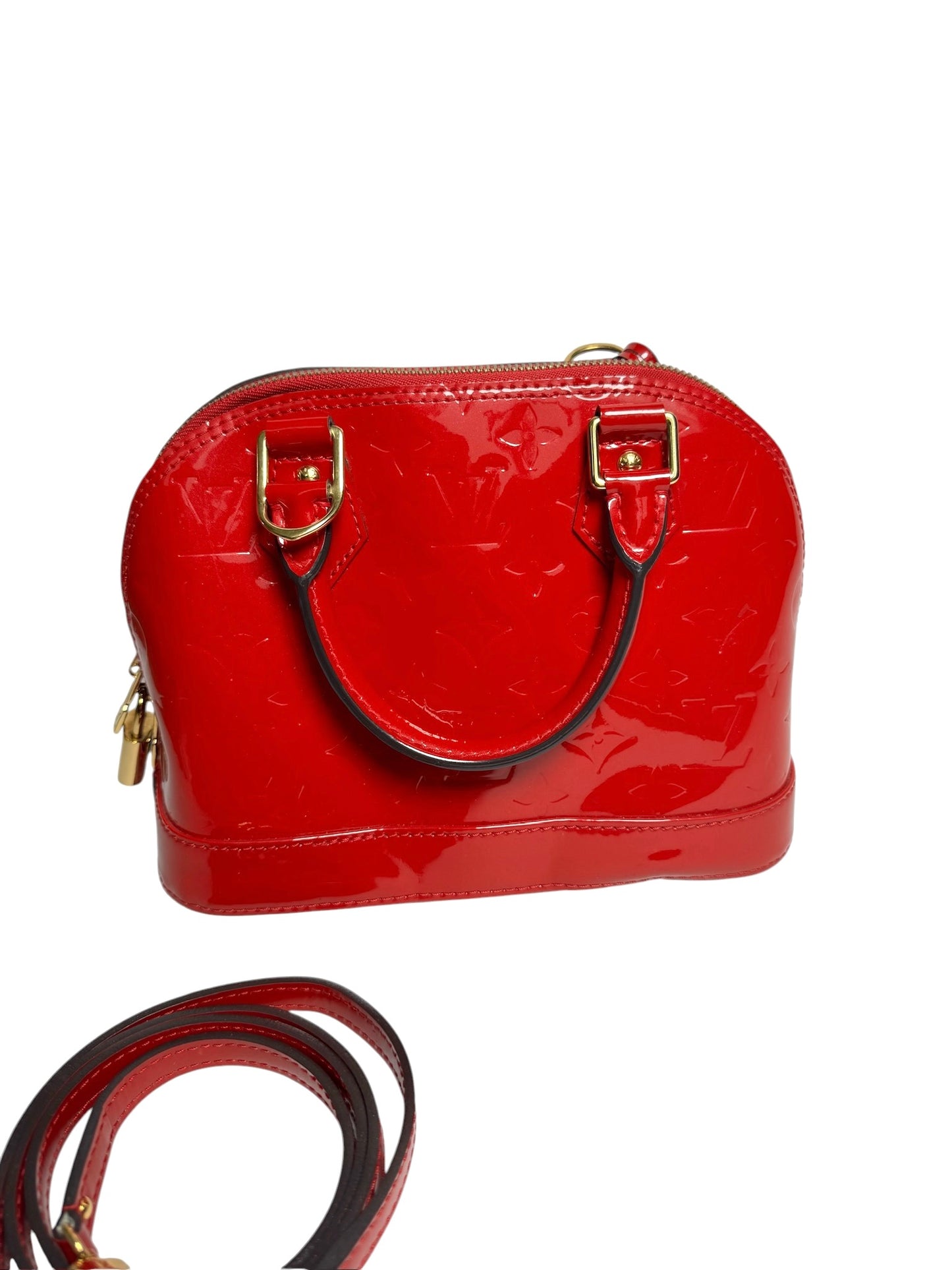 Louis Vuitton Red Vernis Alma BB