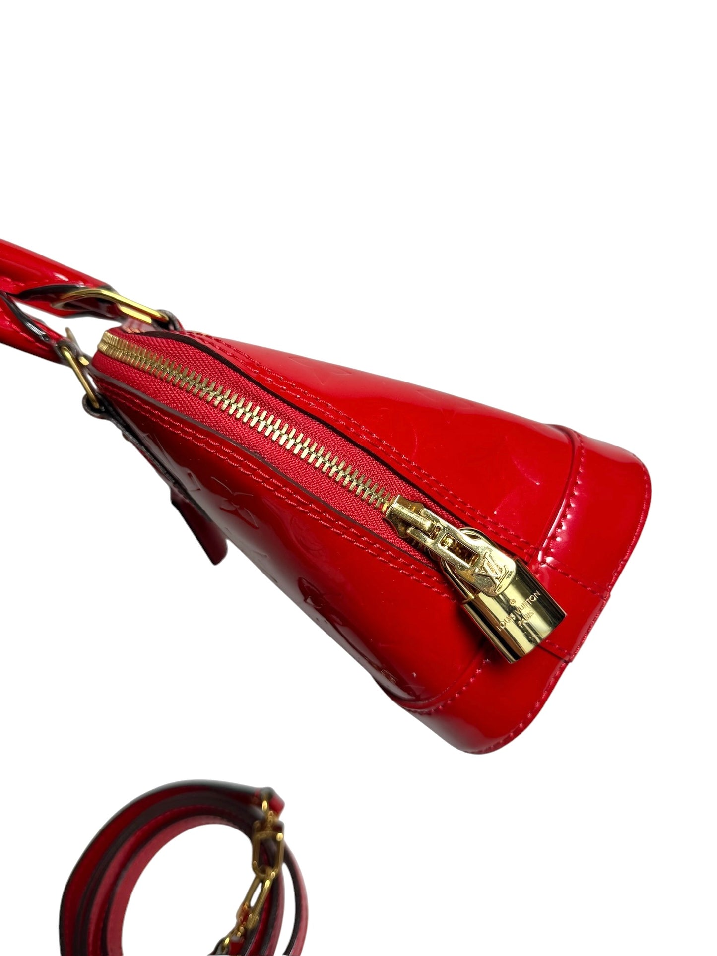 Louis Vuitton Red Vernis Alma BB