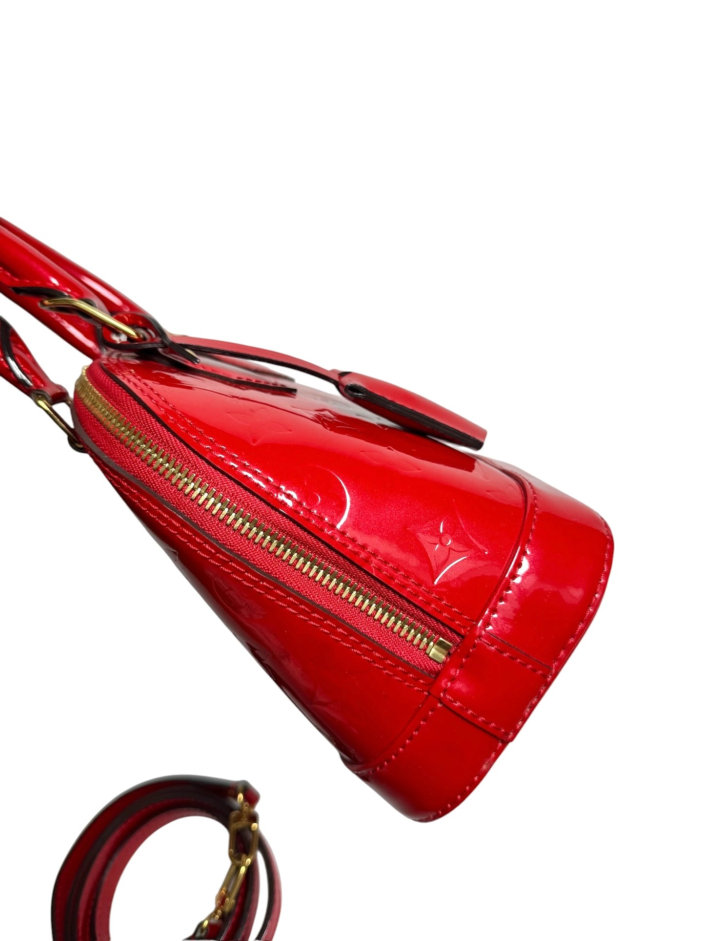 Louis Vuitton Red Vernis Alma BB