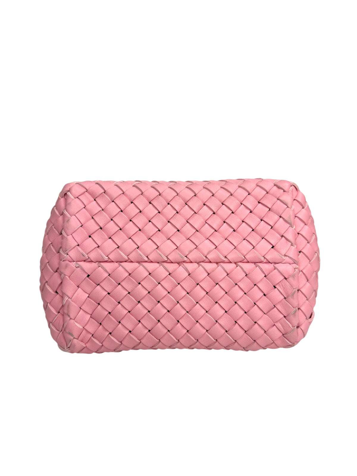 Bottega Veneta Cabat Mini Pink Intreccio Leather Tote T8861