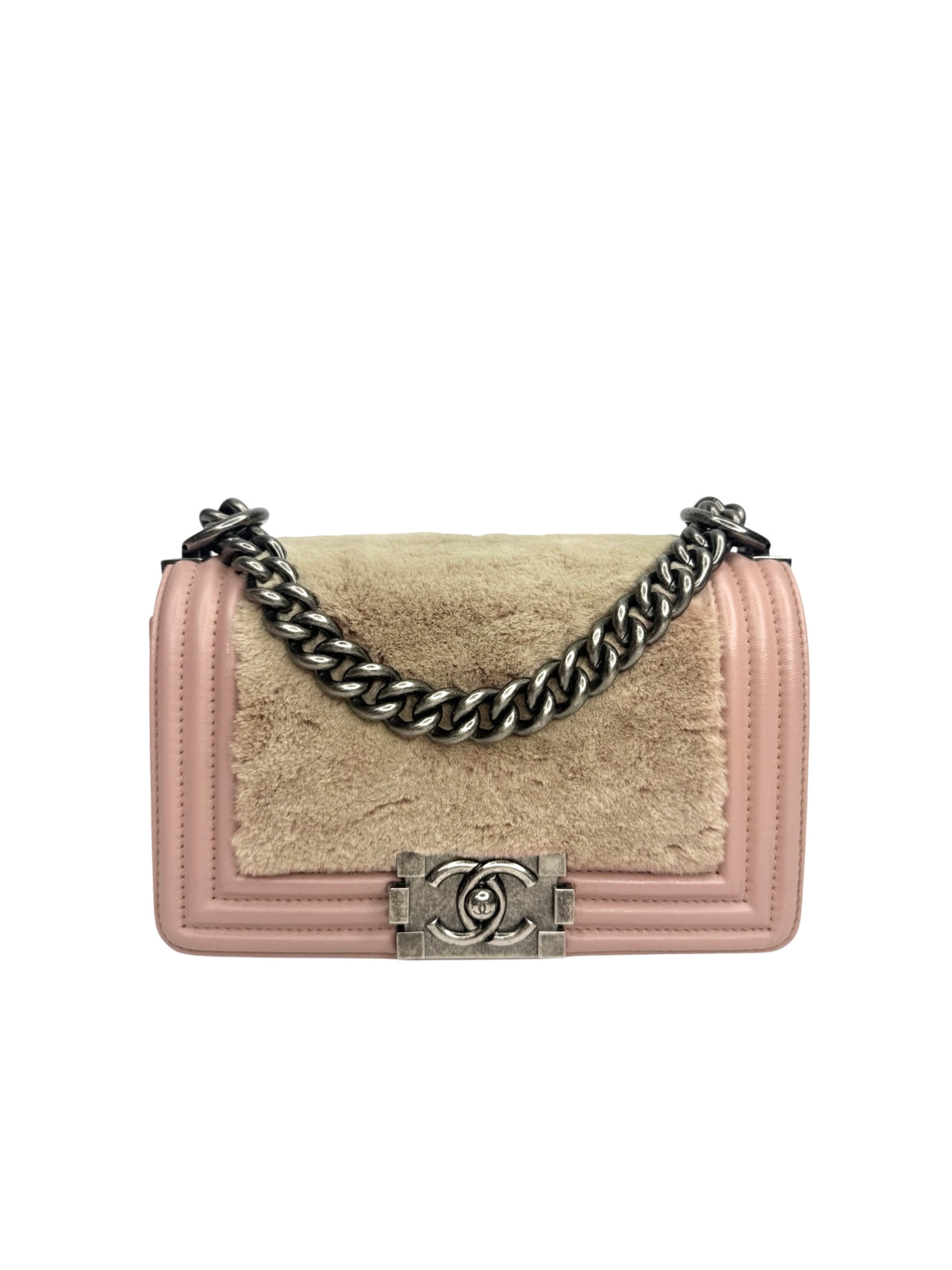 Chanel Small Orylag Boy Bag Pink T8923