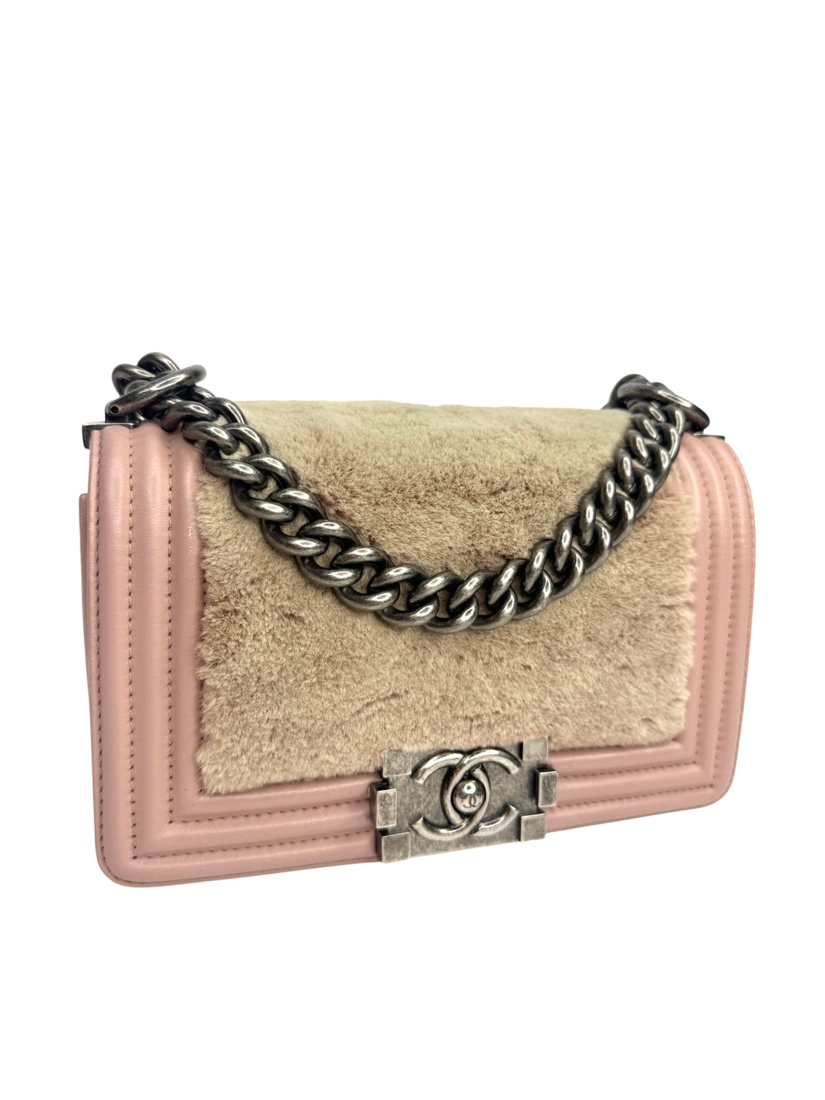 Chanel Small Orylag Boy Bag Pink T8923