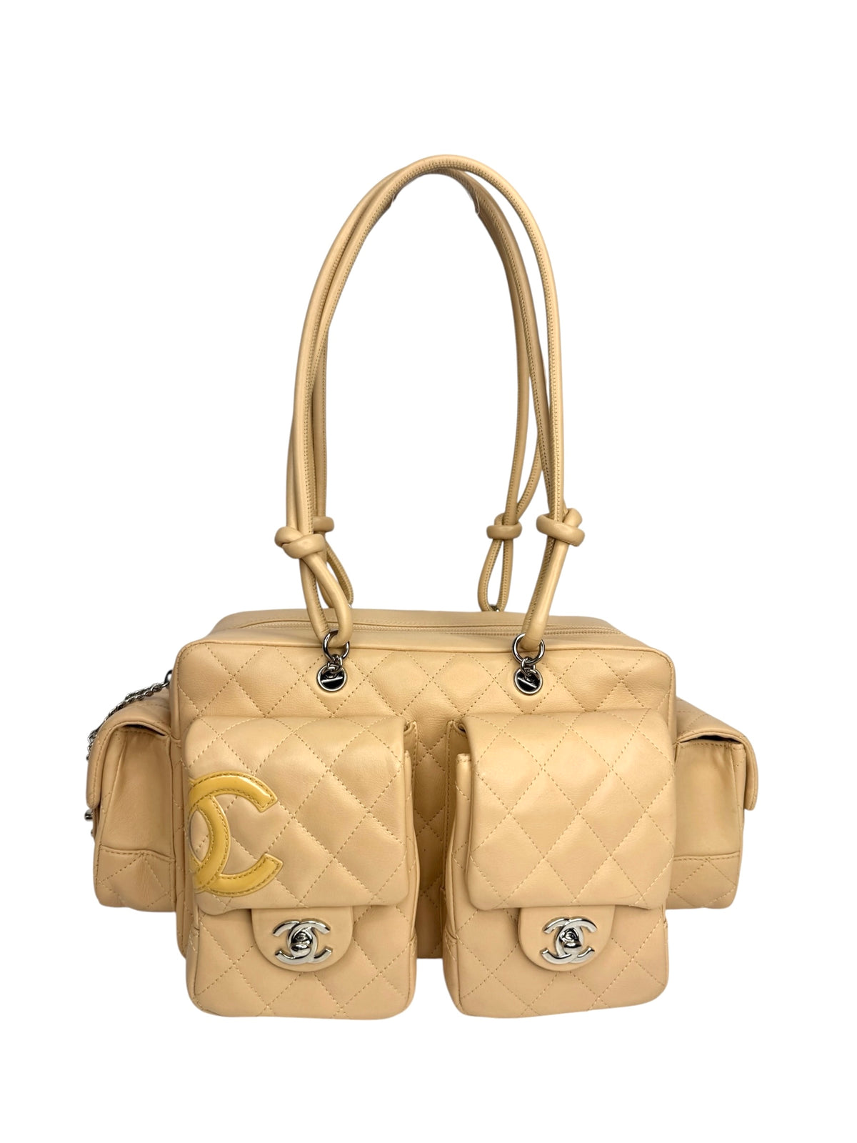 Chanel Beige Ligne Cambon Reporter Bag T8927