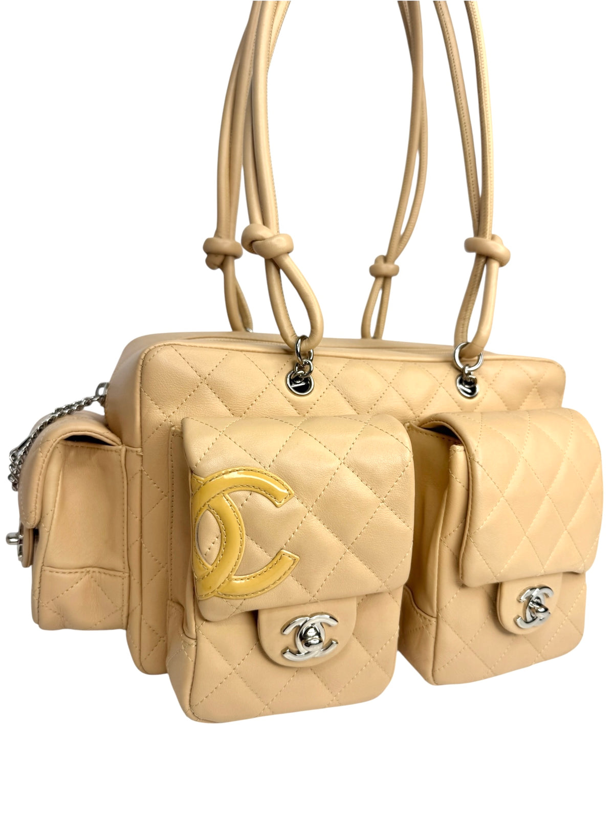 Chanel Beige Ligne Cambon Reporter Bag T8927