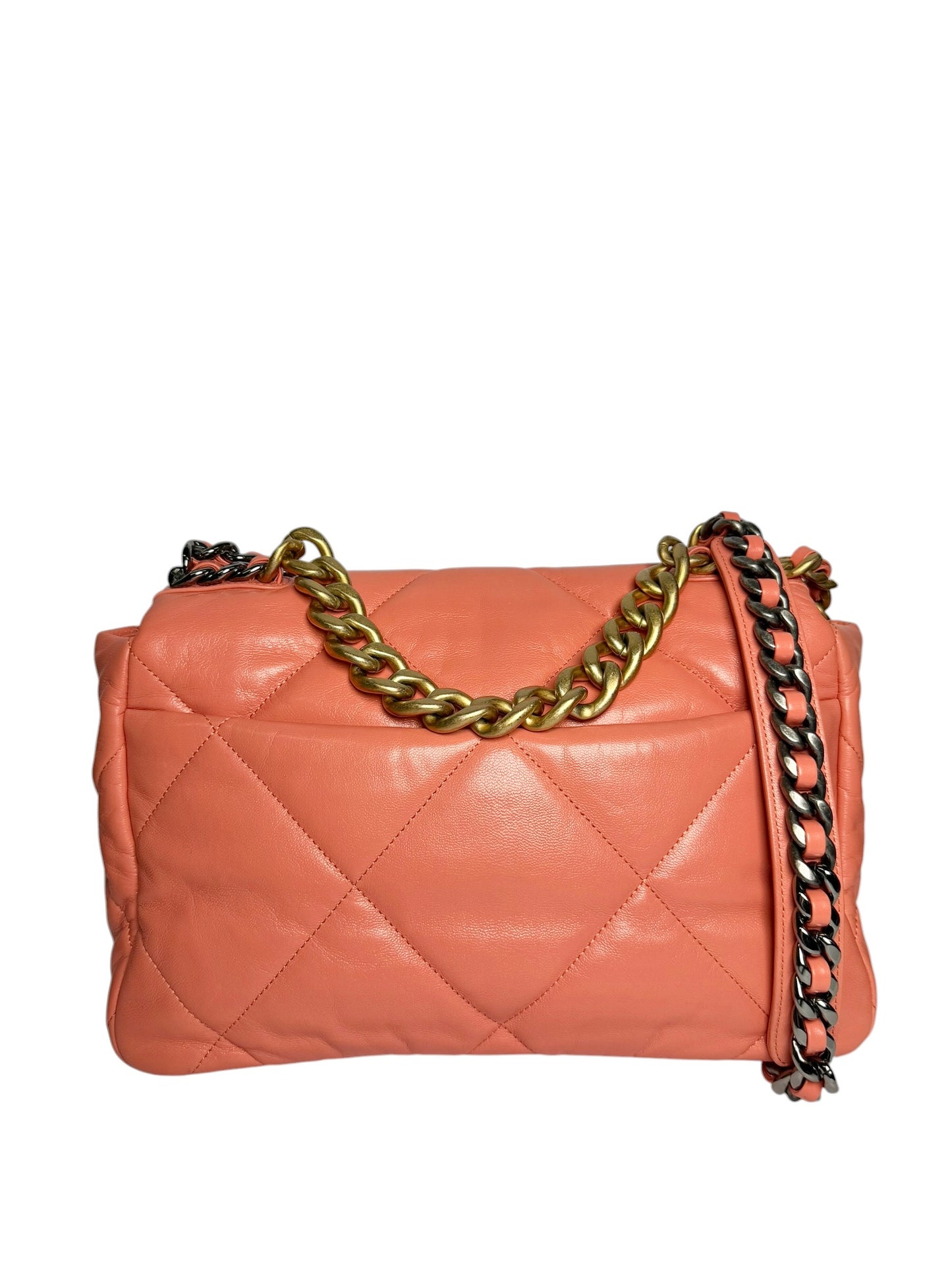 Chanel Quilted Pink 19 Medium Flap