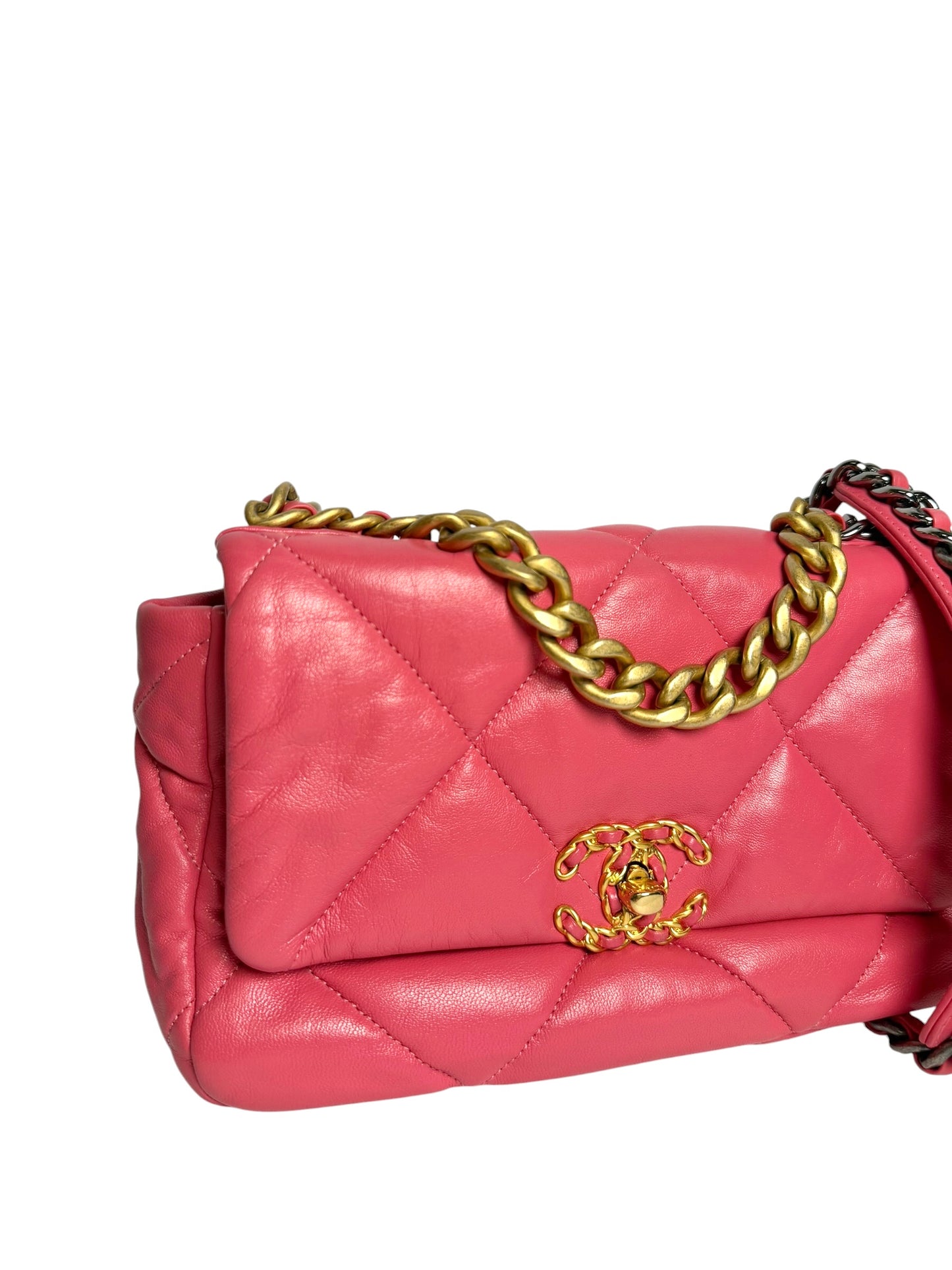 Chanel Quilted Pink 19 Flap Medium