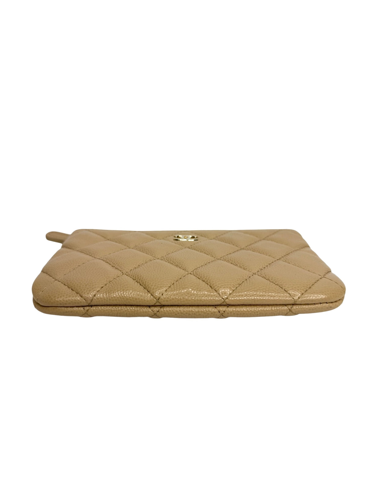 Chanel Beige Caviar Mini O Case T8955