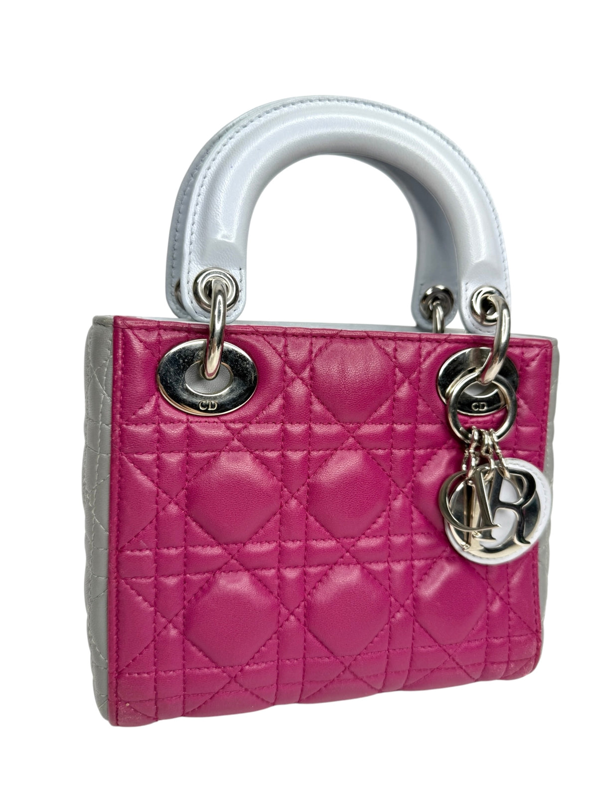 Dior Tricolor Lambskin Mini Lady Dior SHW T8943