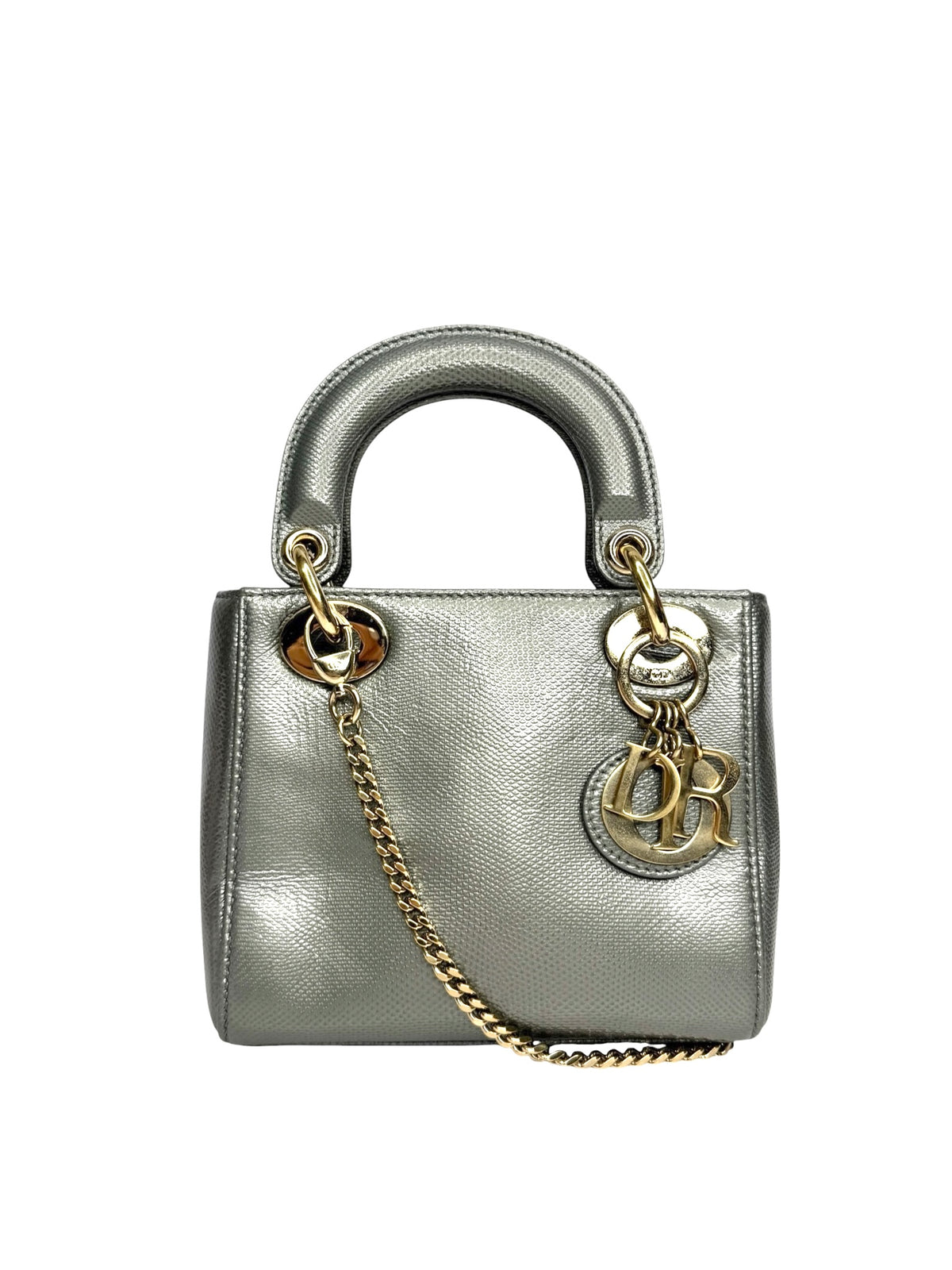 Dior Metallic Lizard Mini Lady Dior T9050