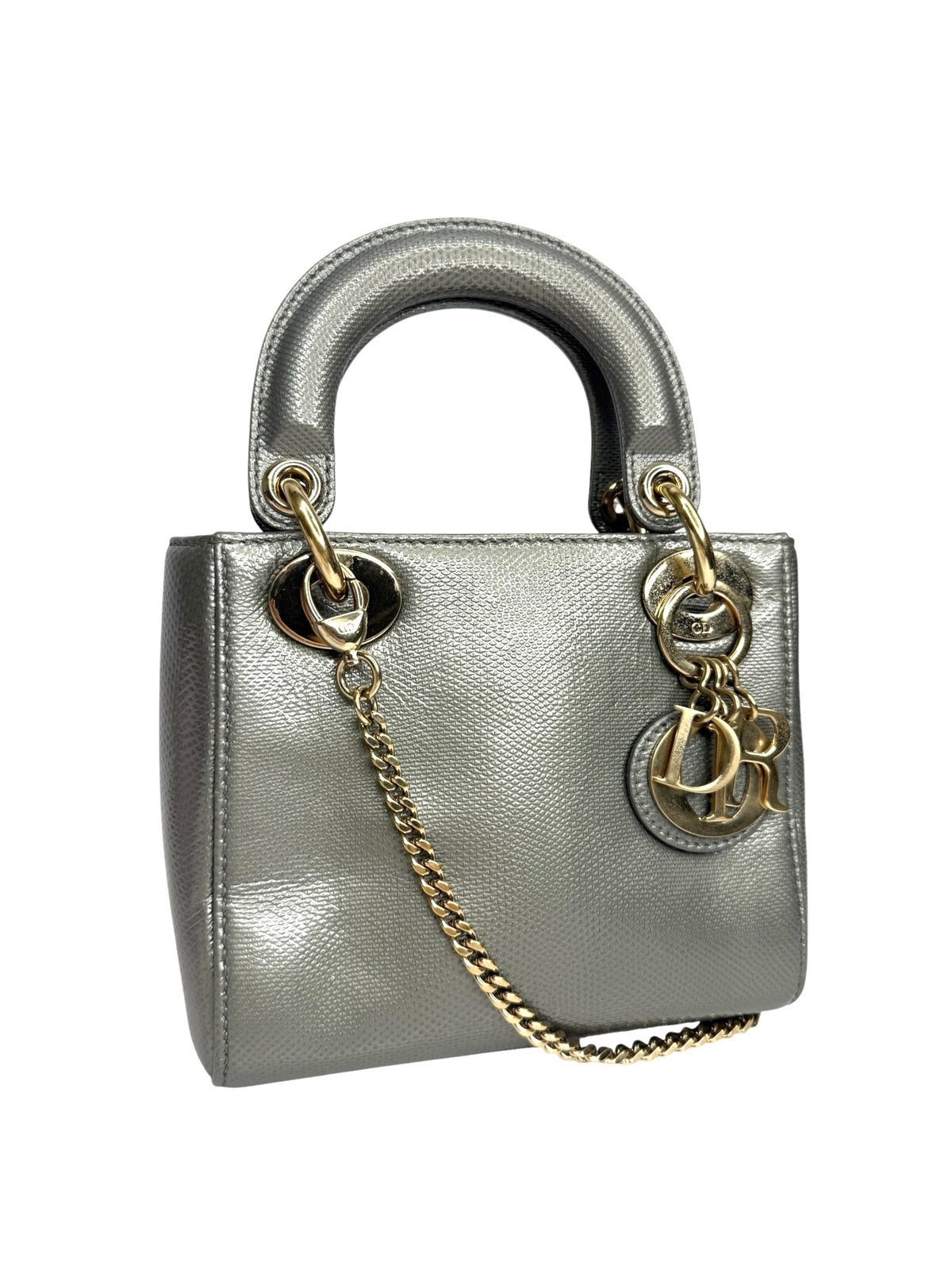 Dior Metallic Lizard Mini Lady Dior T9050