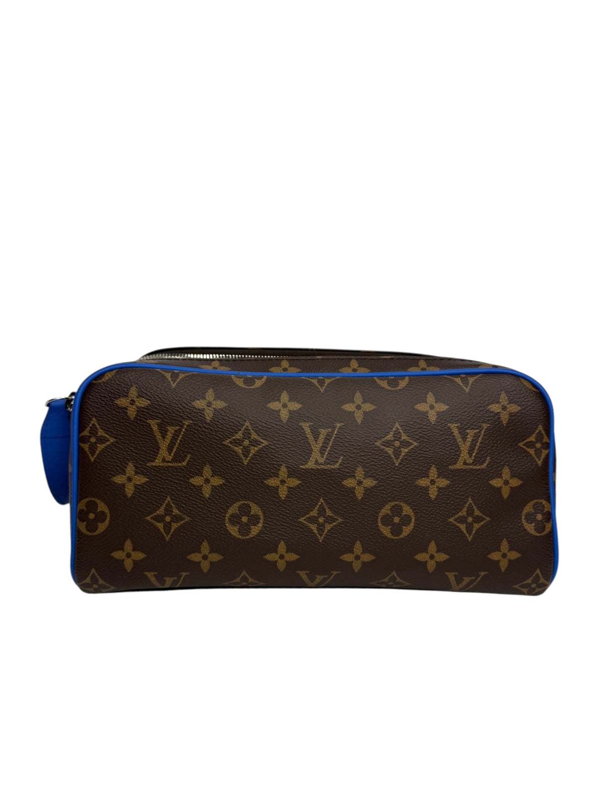 Louis Vuitton Dopp Kit Monogram Travel Case Blue T8879