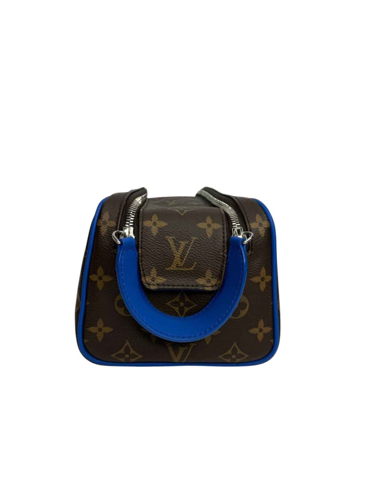 Louis Vuitton Dopp Kit Monogram Travel Case Blue T8879