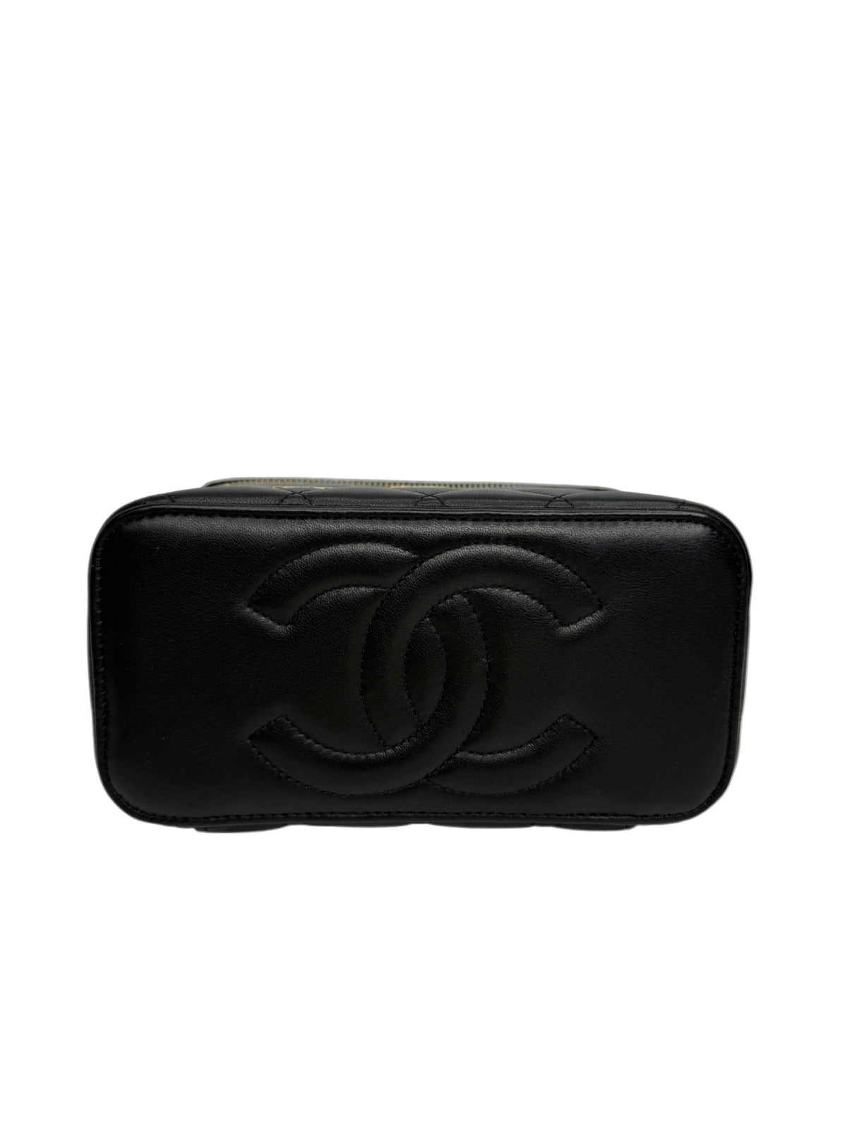 Chanel Black Coco Casino Vanity case With Chain T8884
