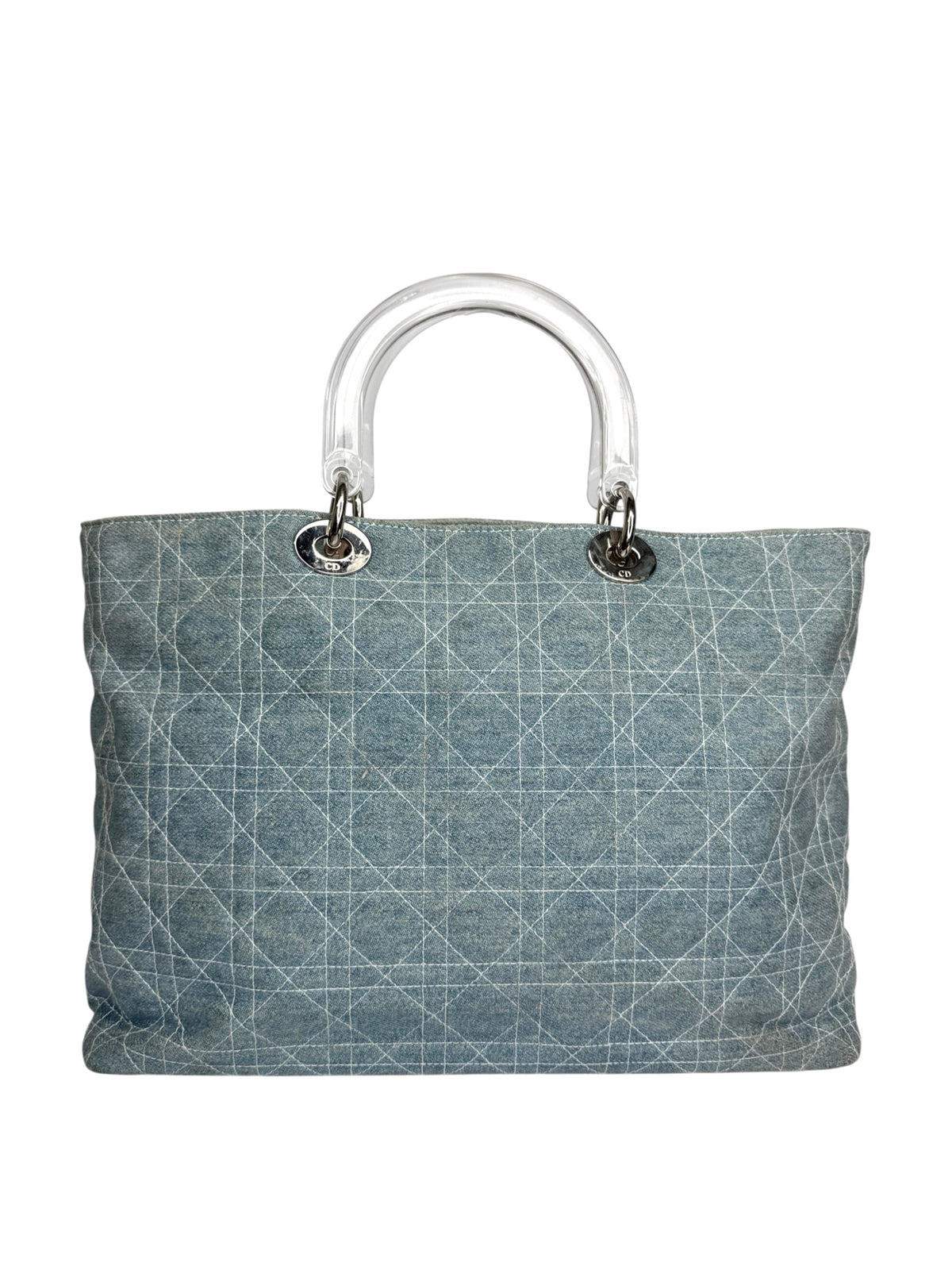 Dior Large Denim Lady Dior Tote T8938