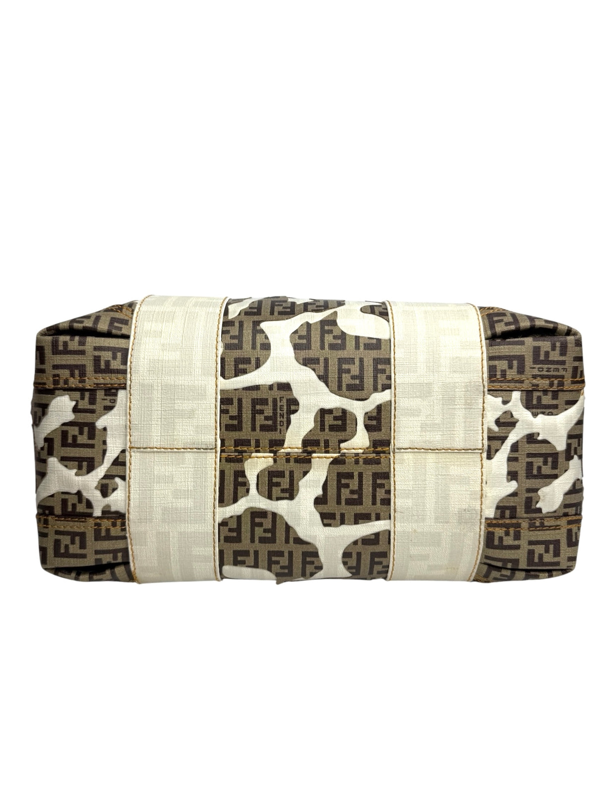 Fendi Zucca Leopard Pattern Handbag T4150
