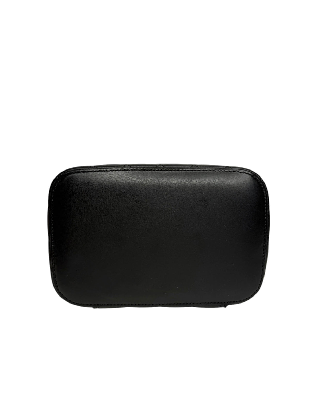 Chanel Black Quilted Lambskin Top Handle Vanity Case T8945
