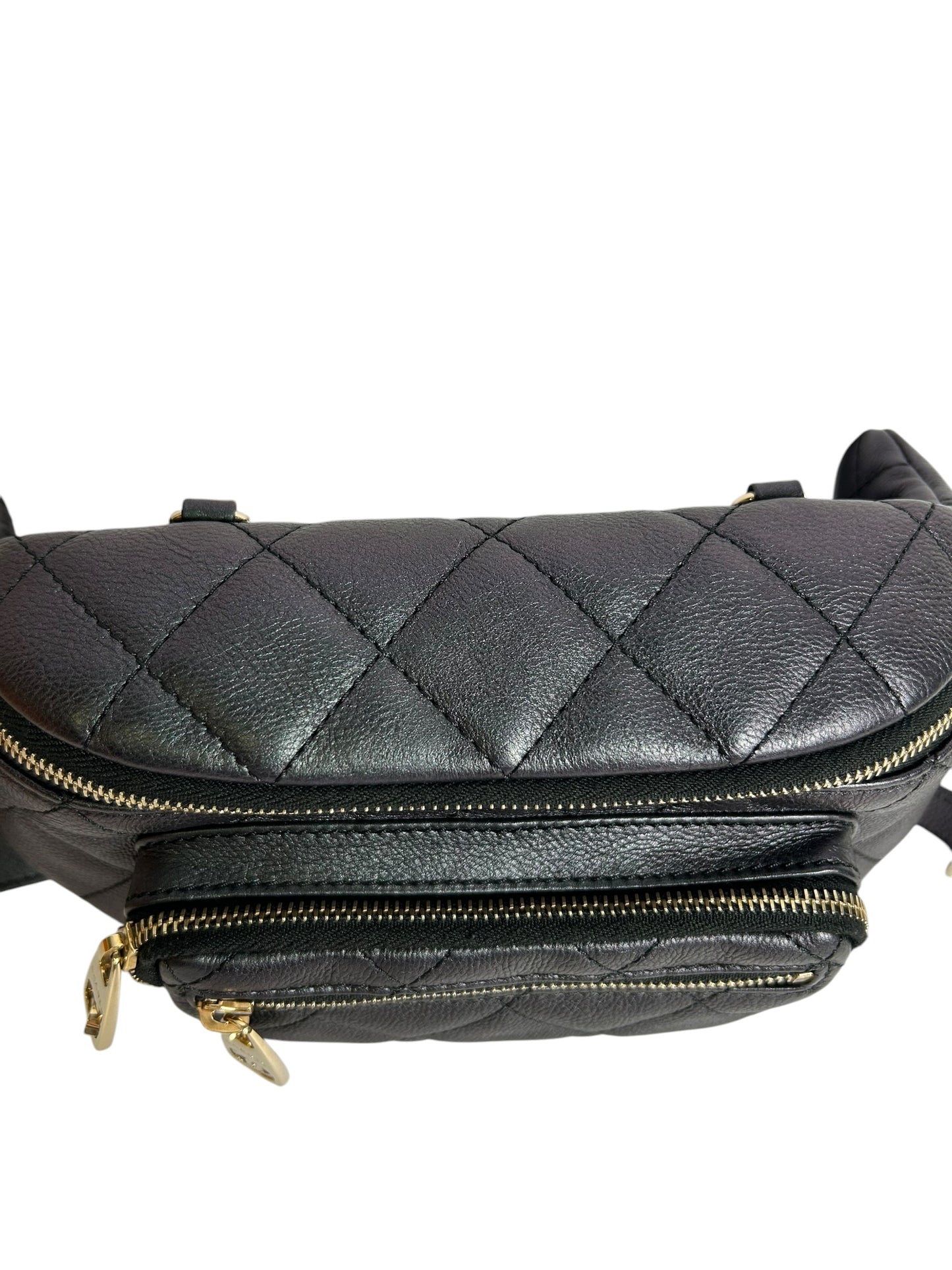 Chanel Black Iridescent Waist Bag GHW