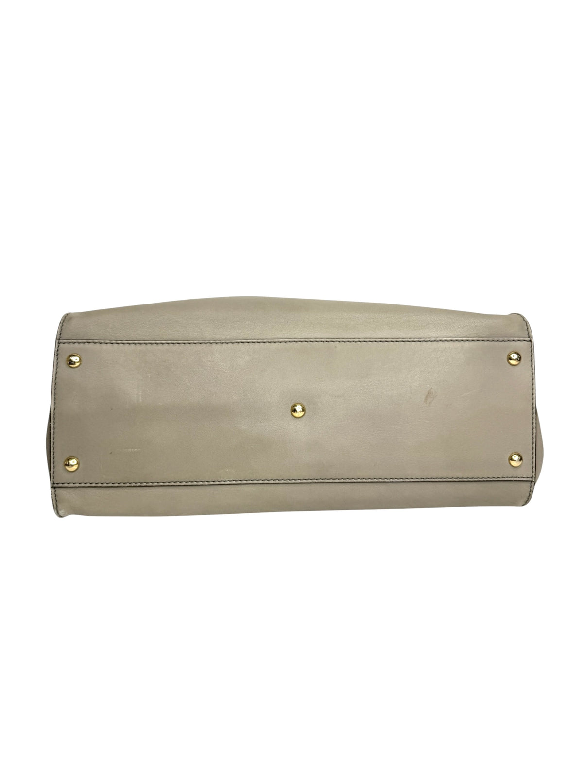Fendi Large Grey Leather Peekaboo T8867