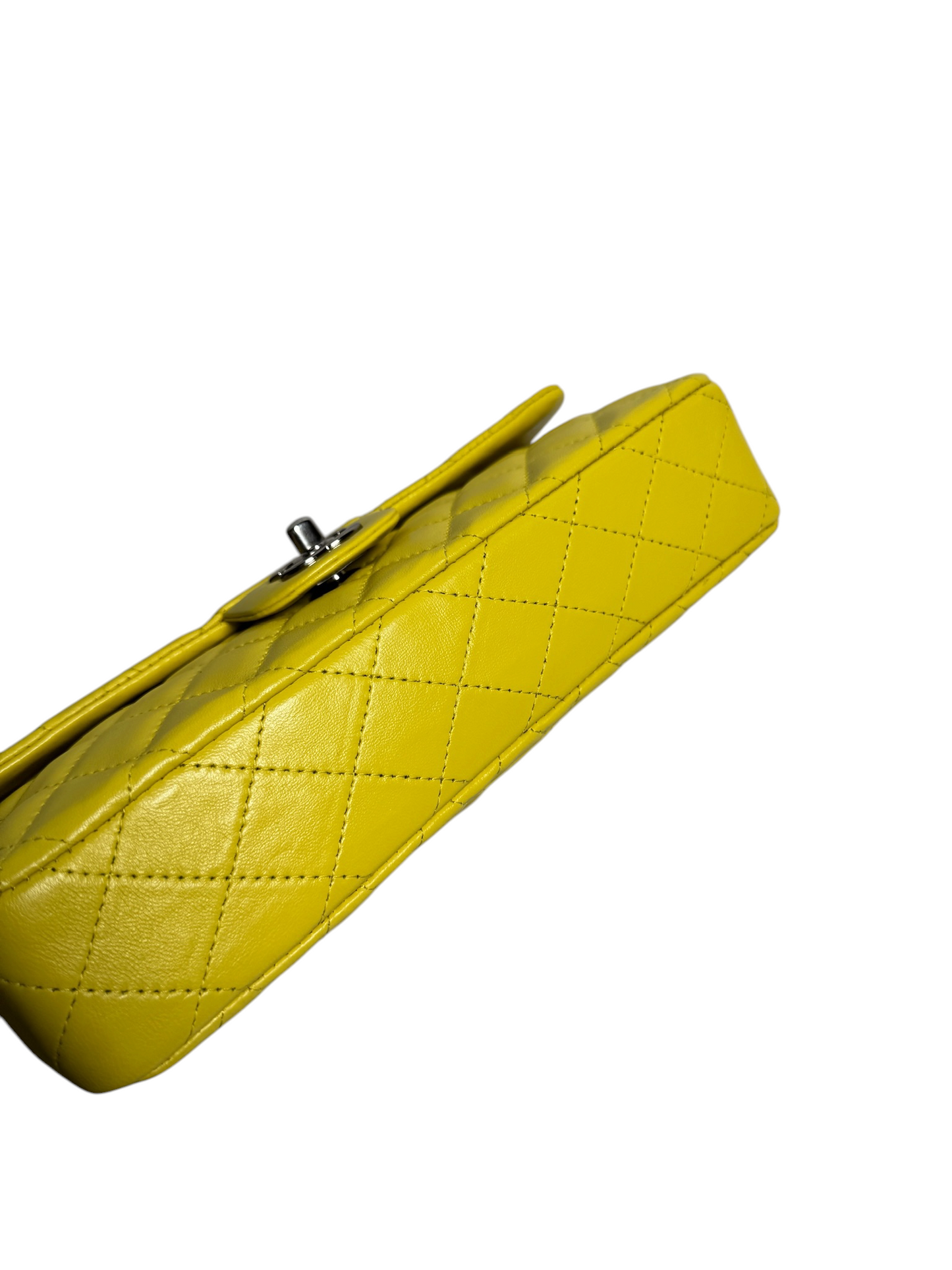 Chanel Yellow East/West Flap SHW