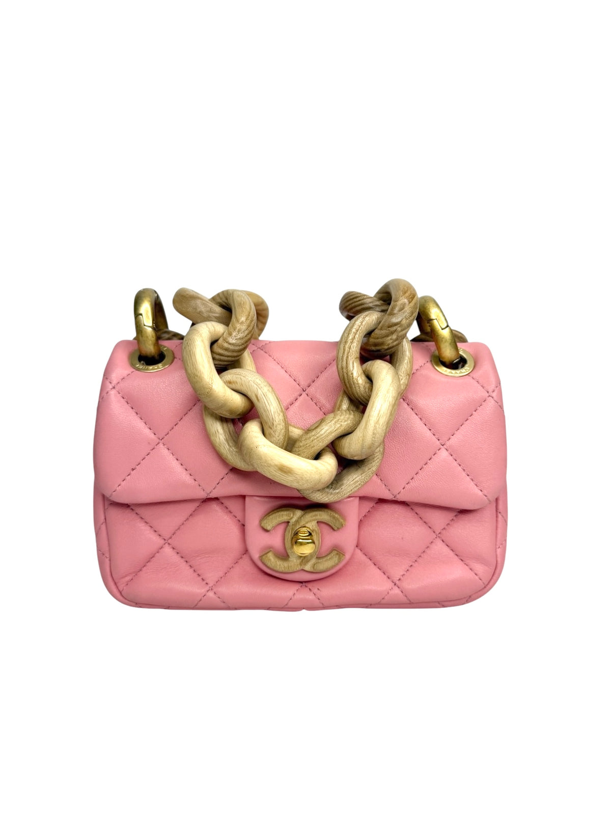 Chanel Pink Wood Mini T8958
