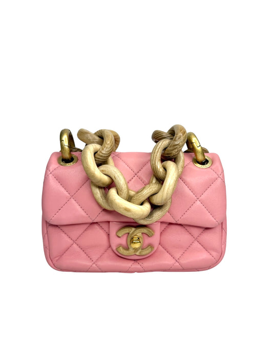 Chanel Pink Wood Mini T8958