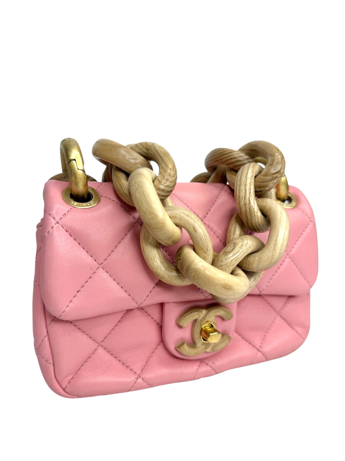 Chanel Pink Wood Mini T8958