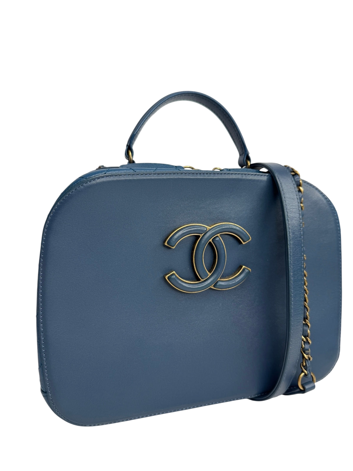 Chanel Blue Vanity Case T9045