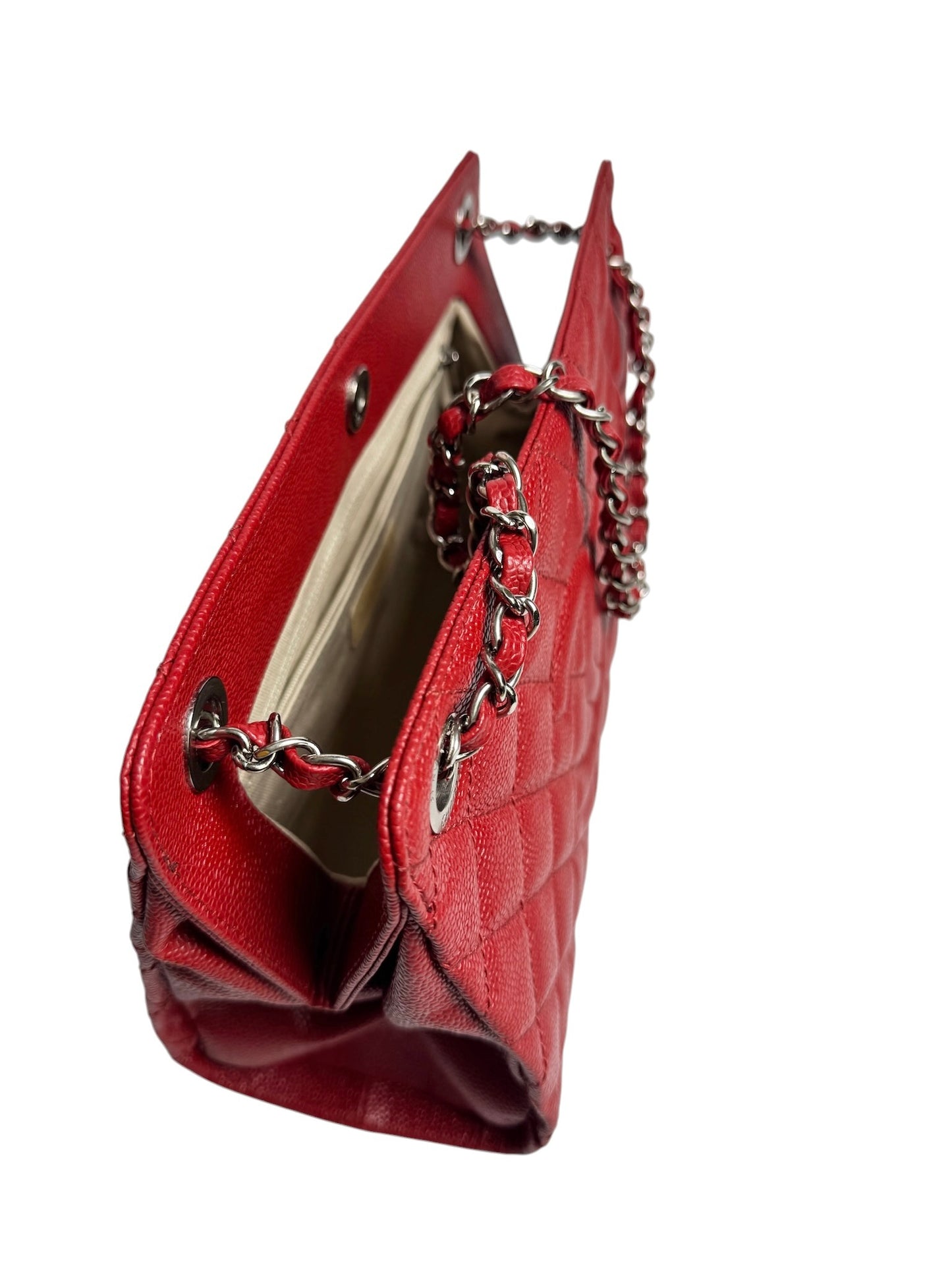 Chanel Red Caviar Tote
