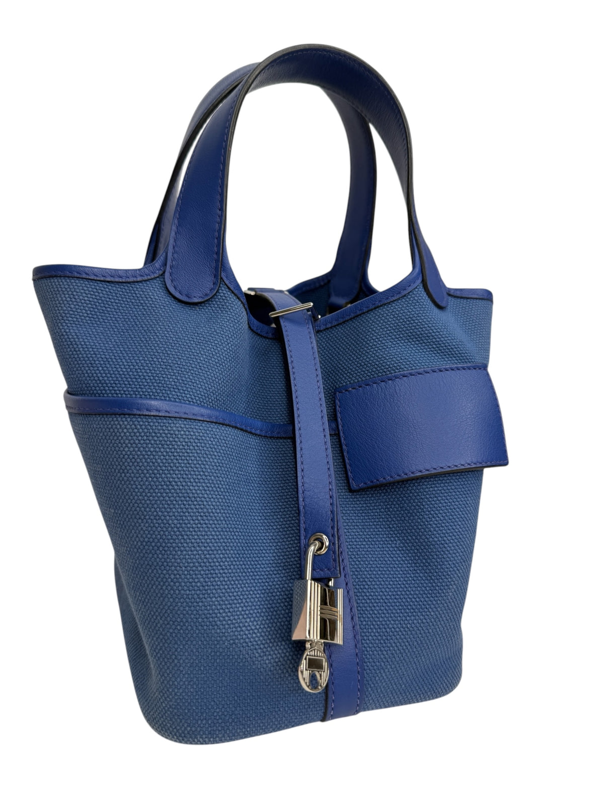 Hermes Cargo Picotin Blue 18 T8944