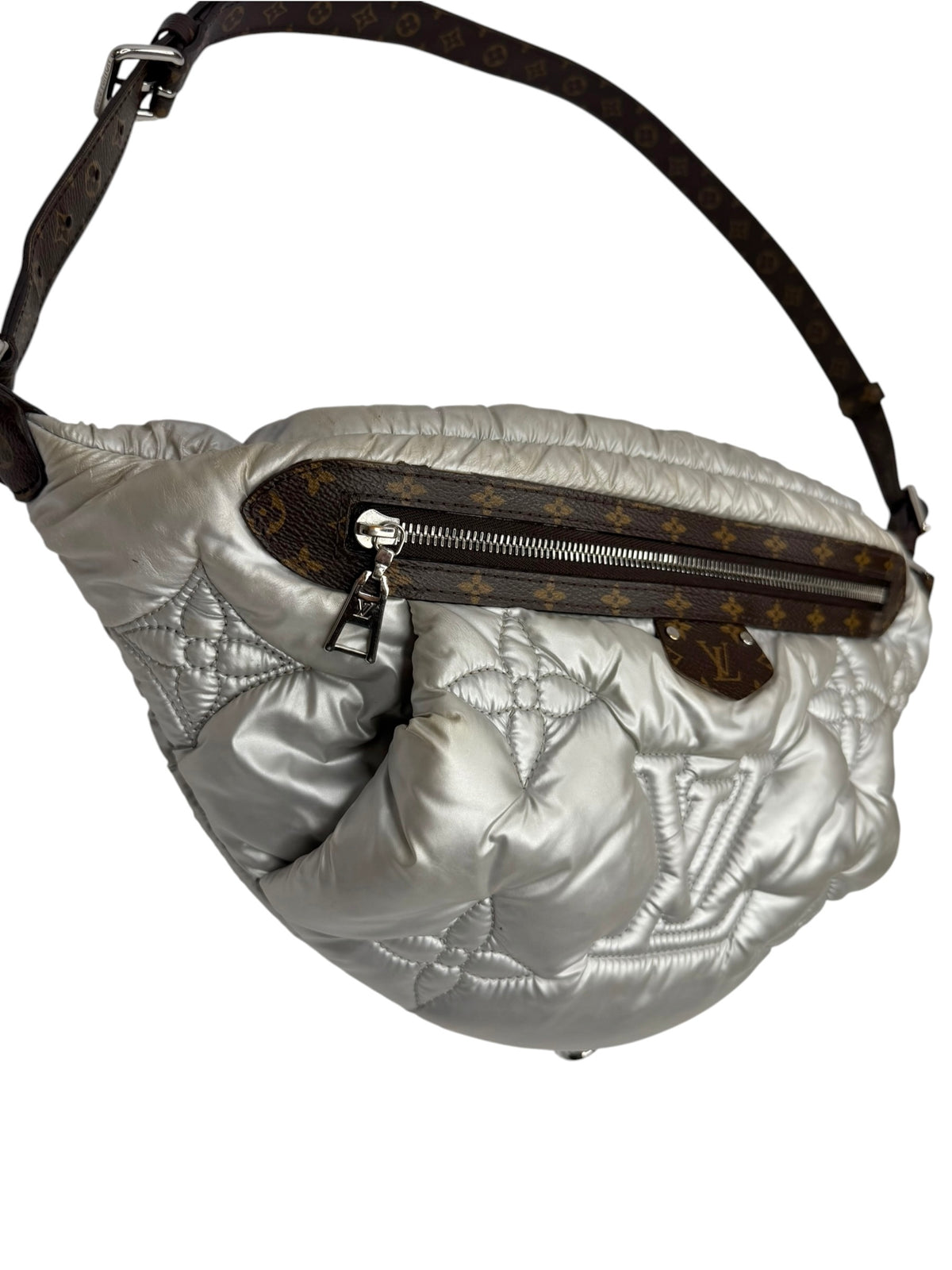 Louis Vuitton Monogram Pillow Bumbag Silver T9044